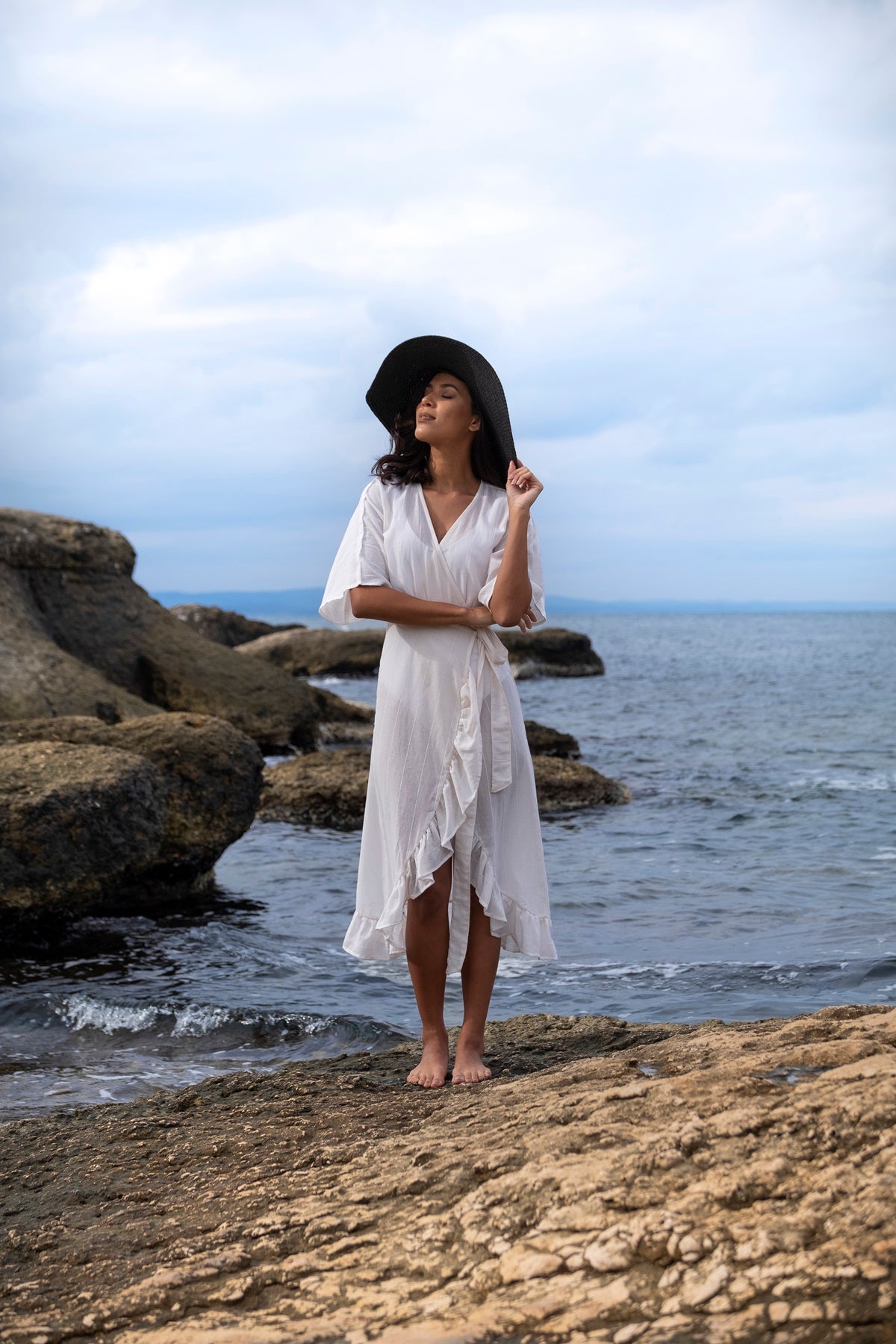 Frilled Dress Cream