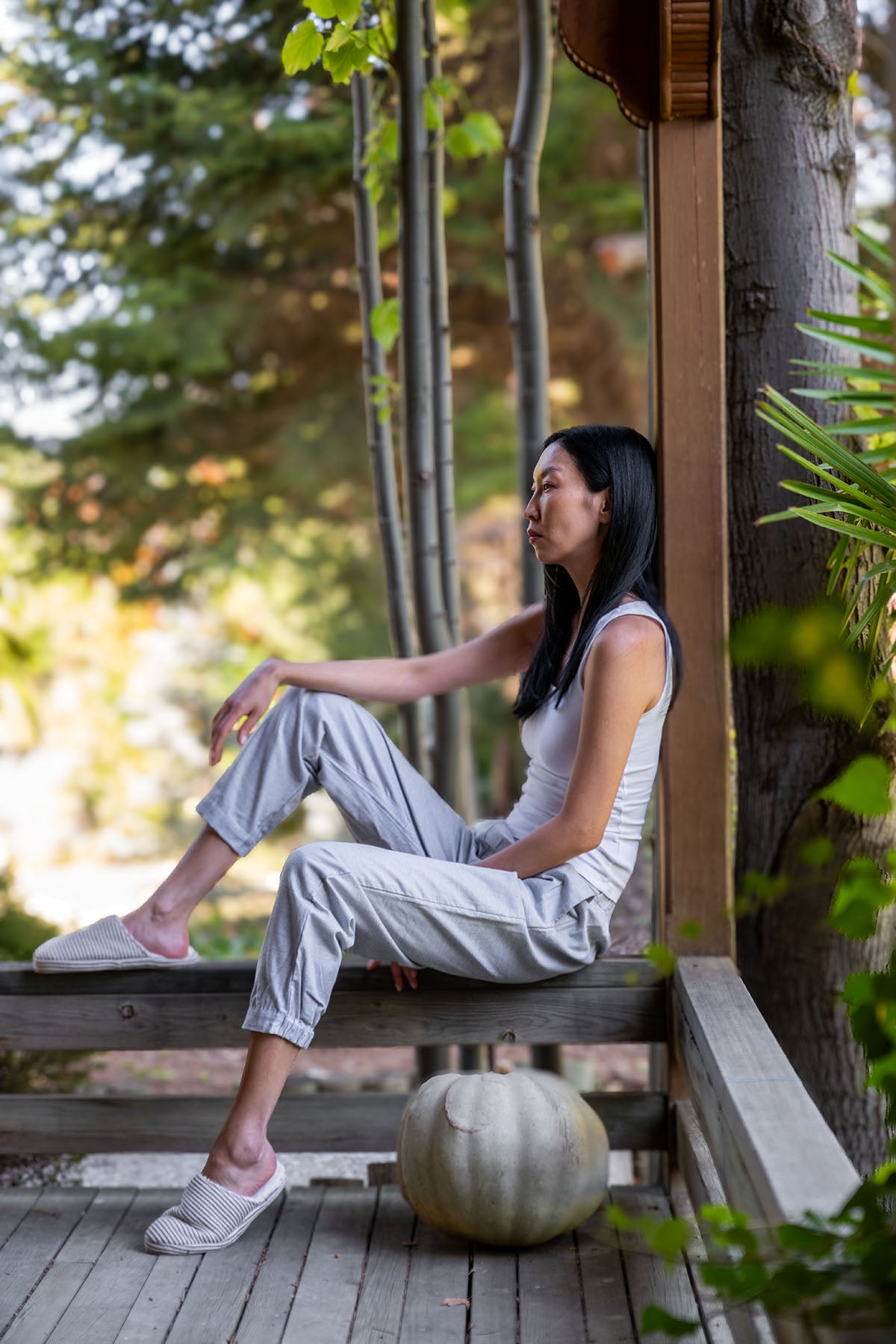 Flannel Pants Grey Melange