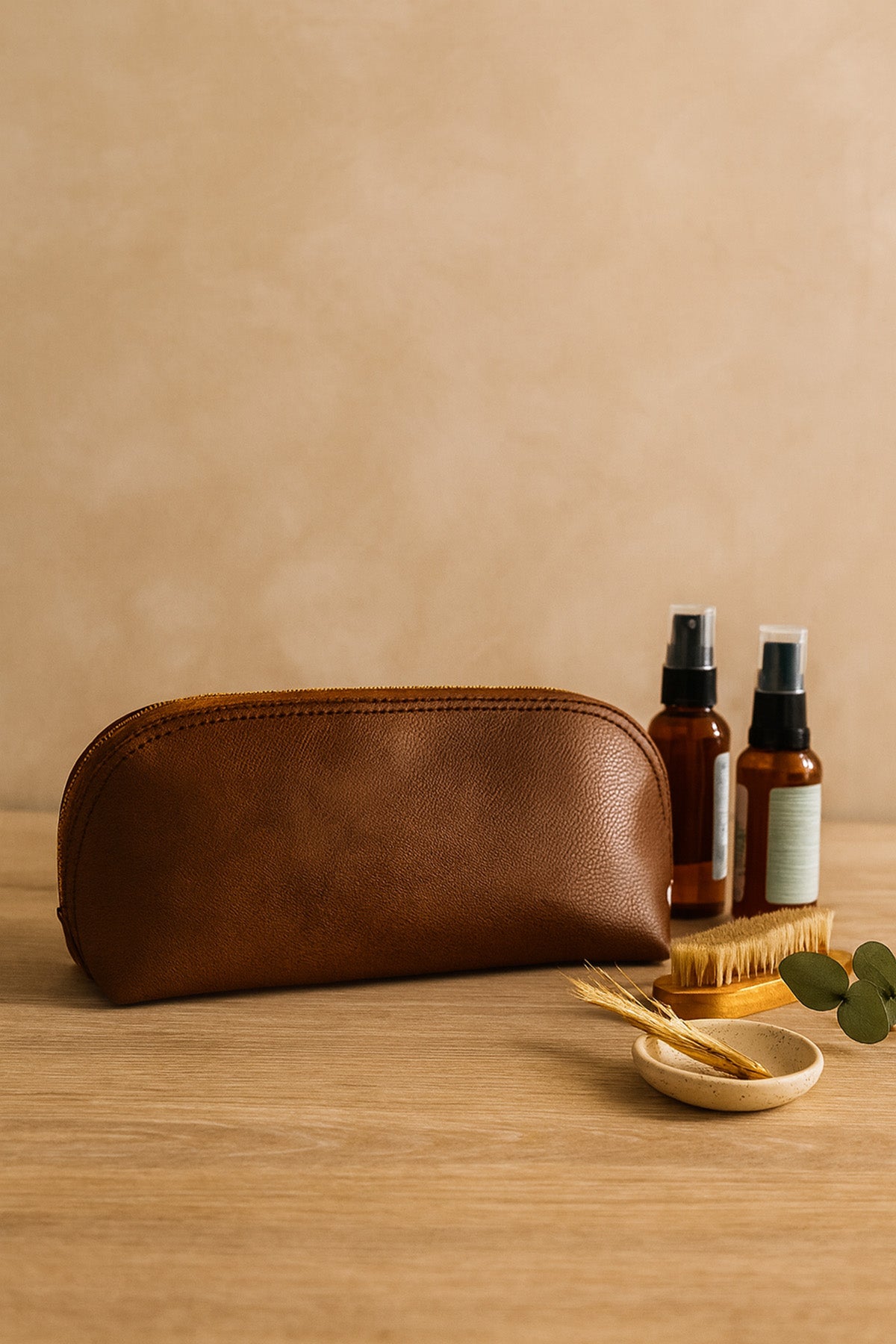 Faux Leather Make Up and Toiletry Bag