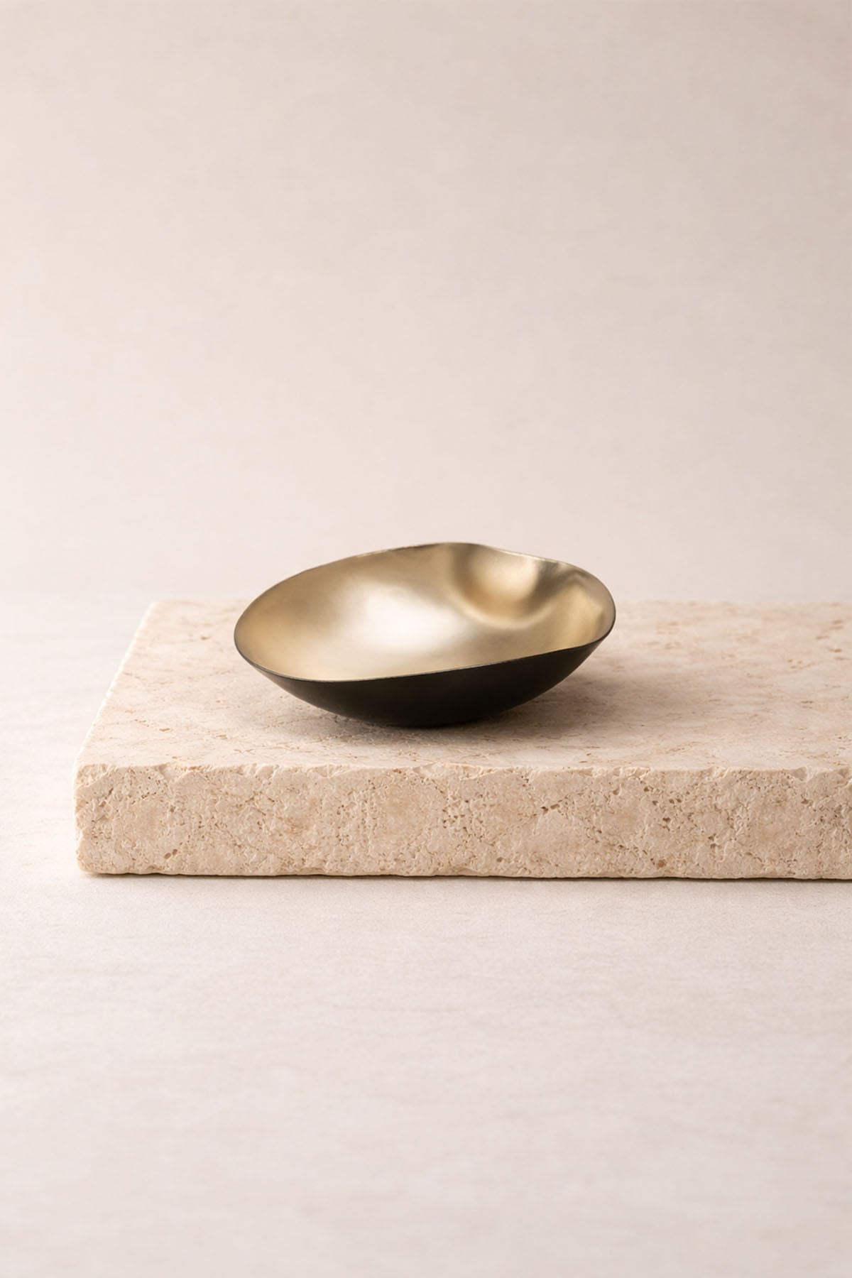 Asymmetrical Brass Decorative Object 11x10x4 cm