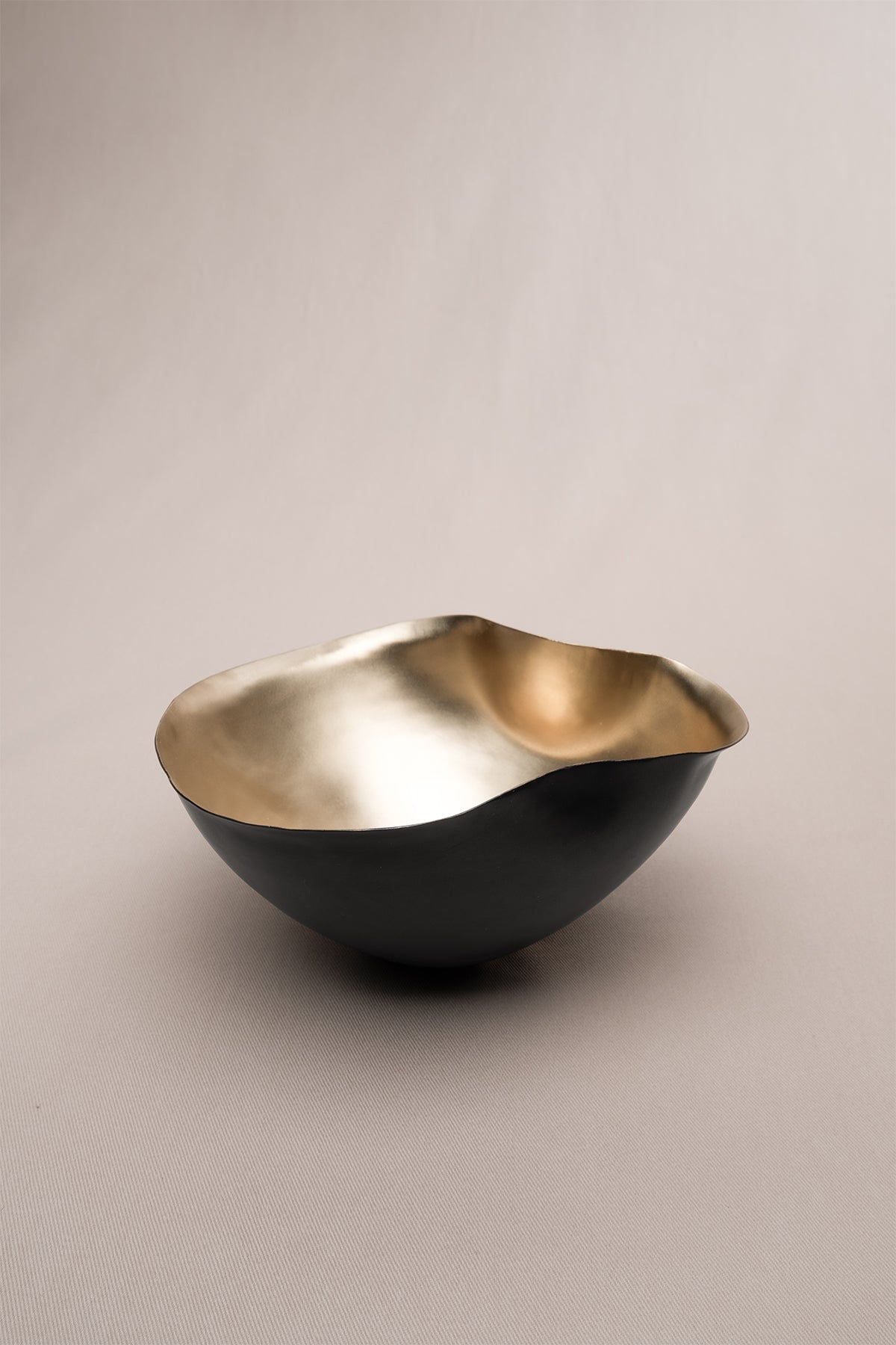 Asymmetrical Brass Decorative Object 16x16x11 cm