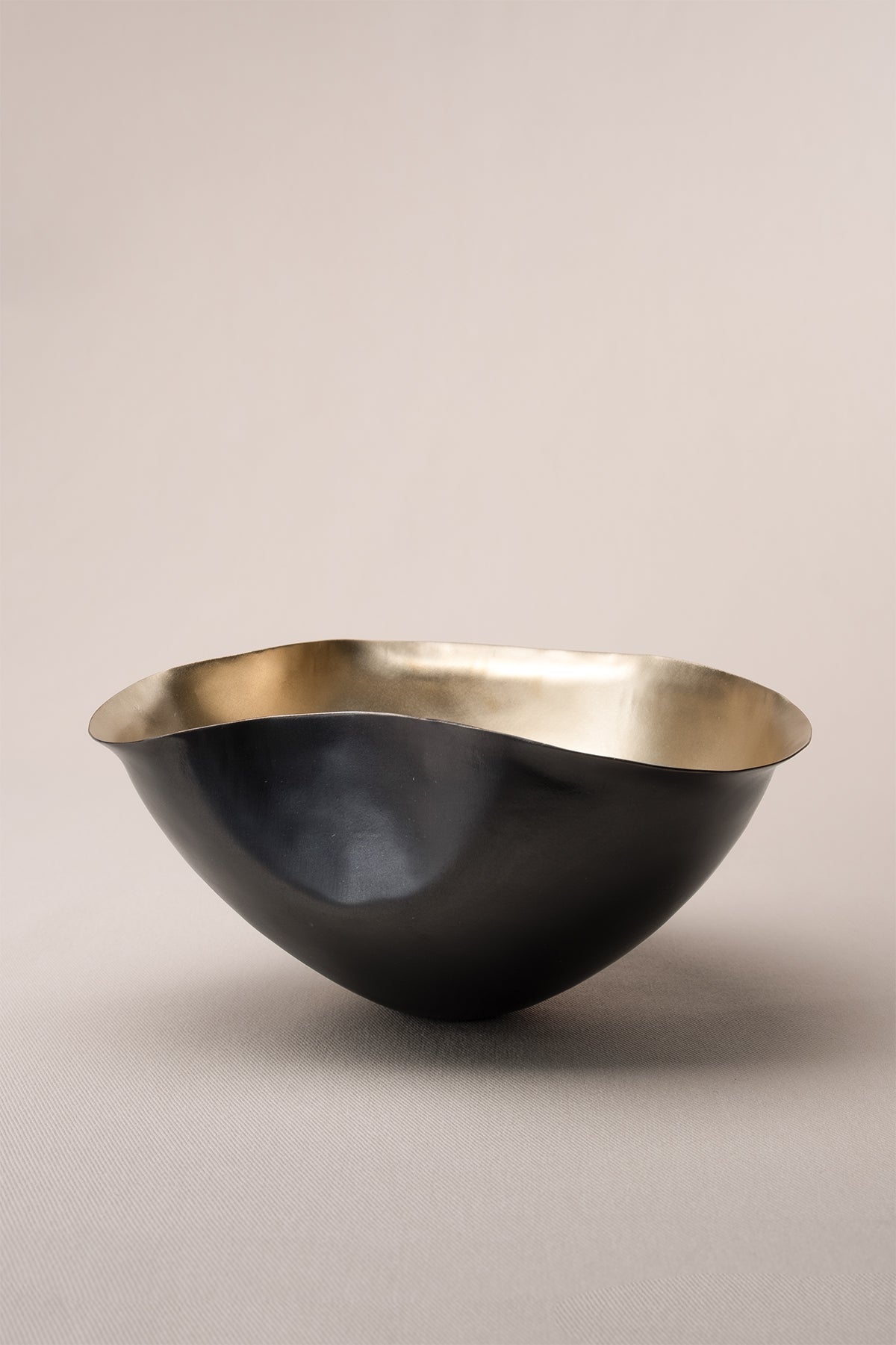 Asymmetrical Brass Decorative Object 16x16x11 cm