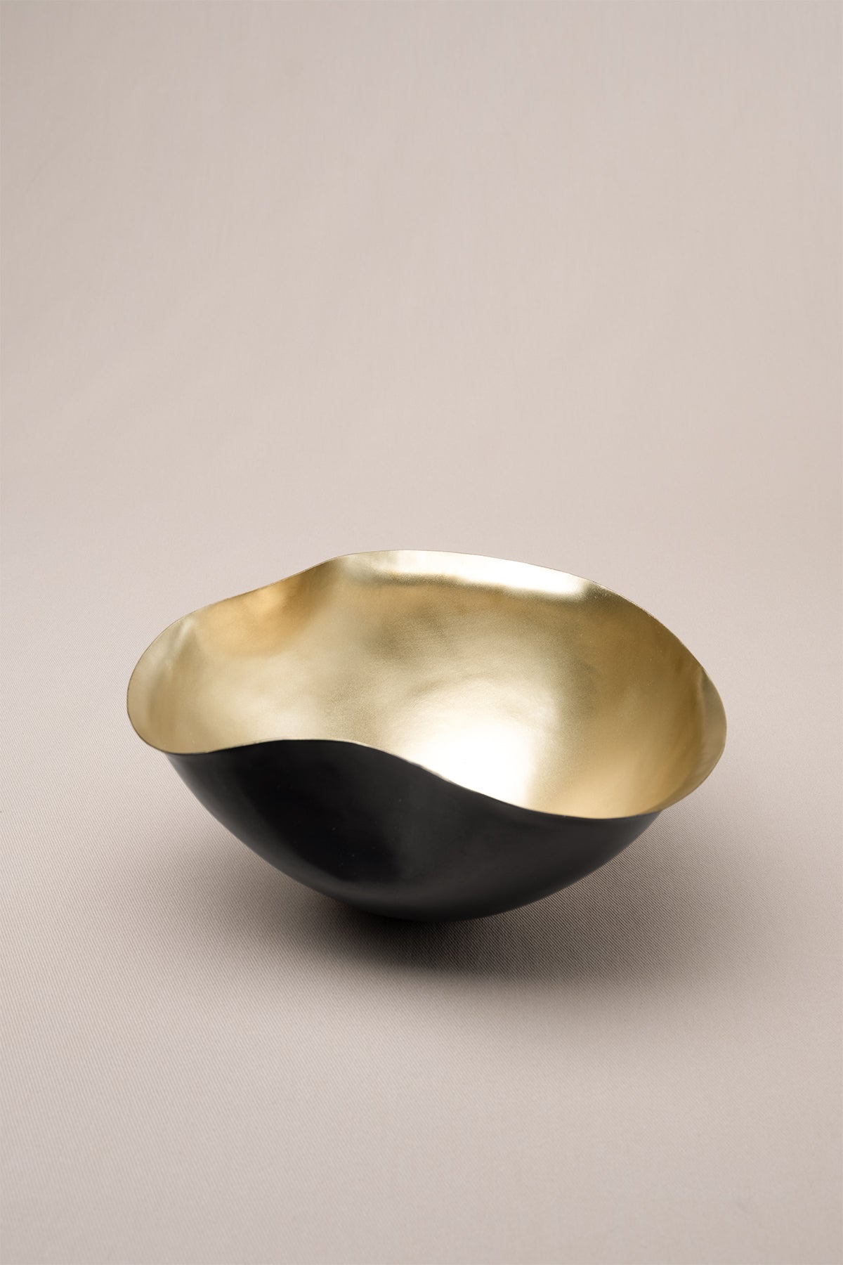 Asymmetrical Brass Decorative Object 16x16x11 cm