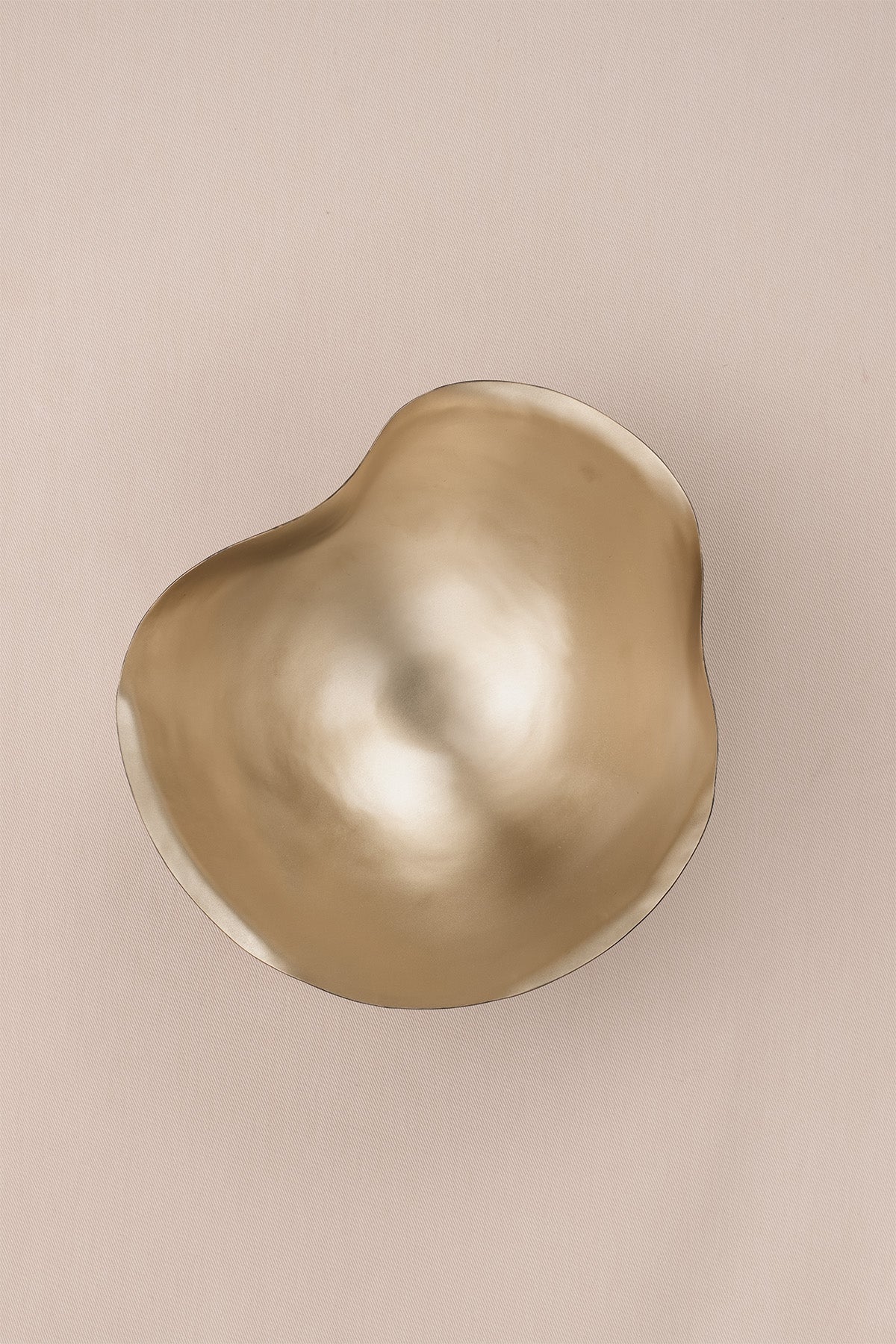 Asymmetrical Brass Decorative Object 7x9x4 cm