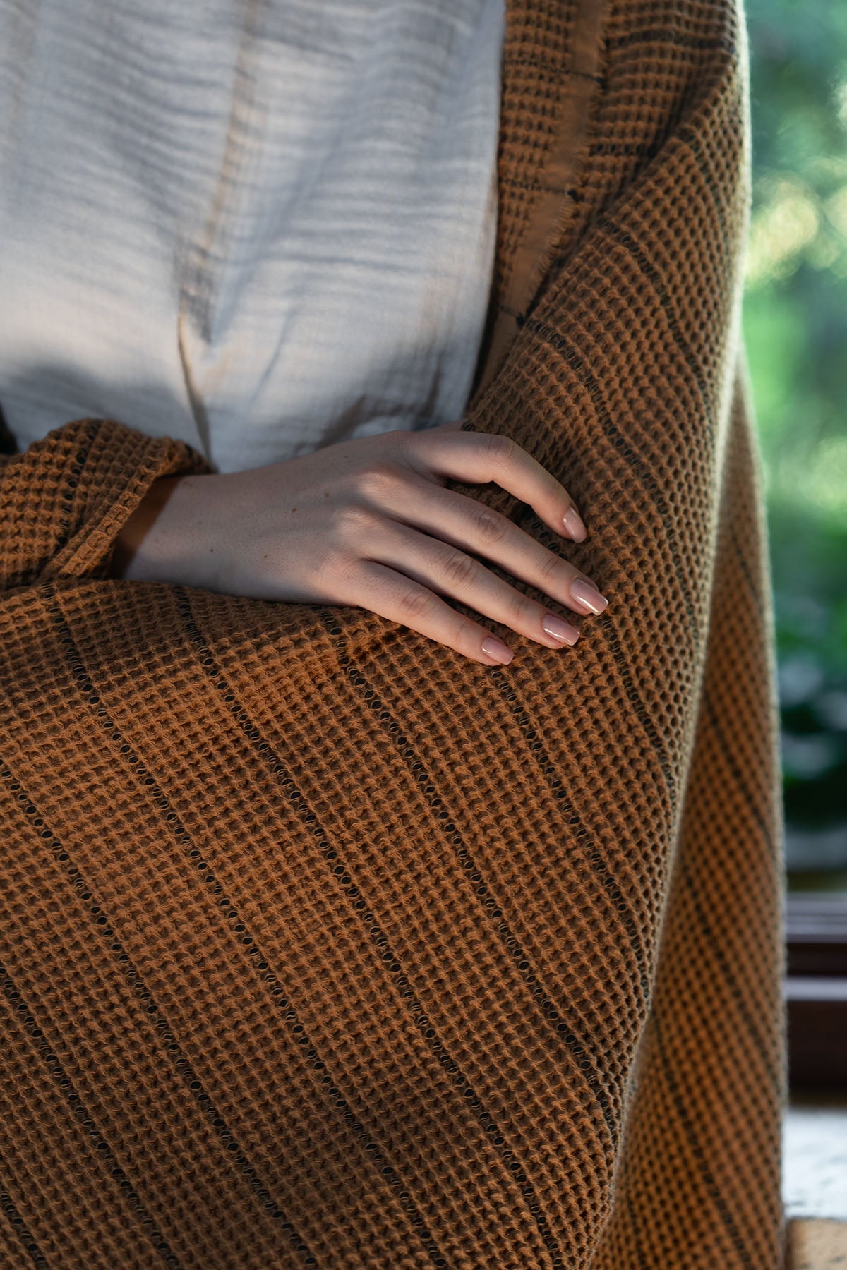 Buhur Koltuk Şalı Camel