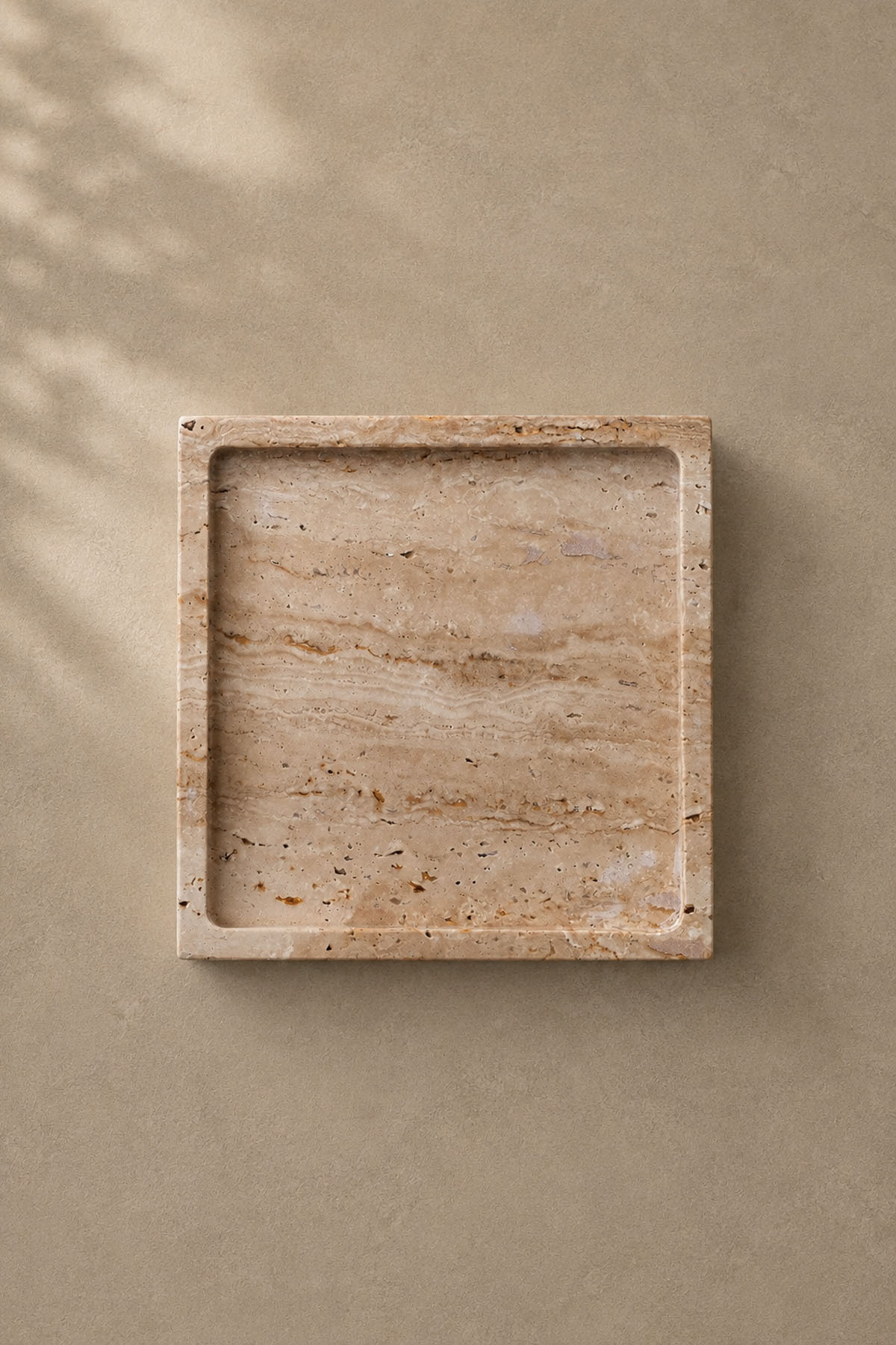 Decorative Square Travertine Marble Tray
