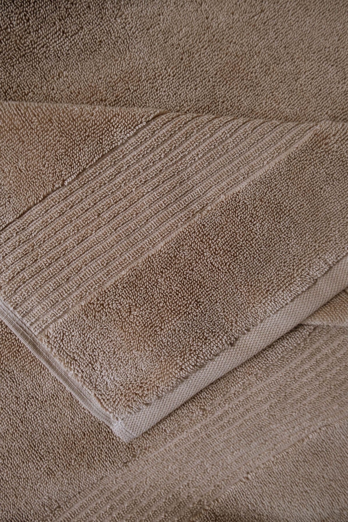 Essential Bordered Terry Towel 600 gr/sqm Beige