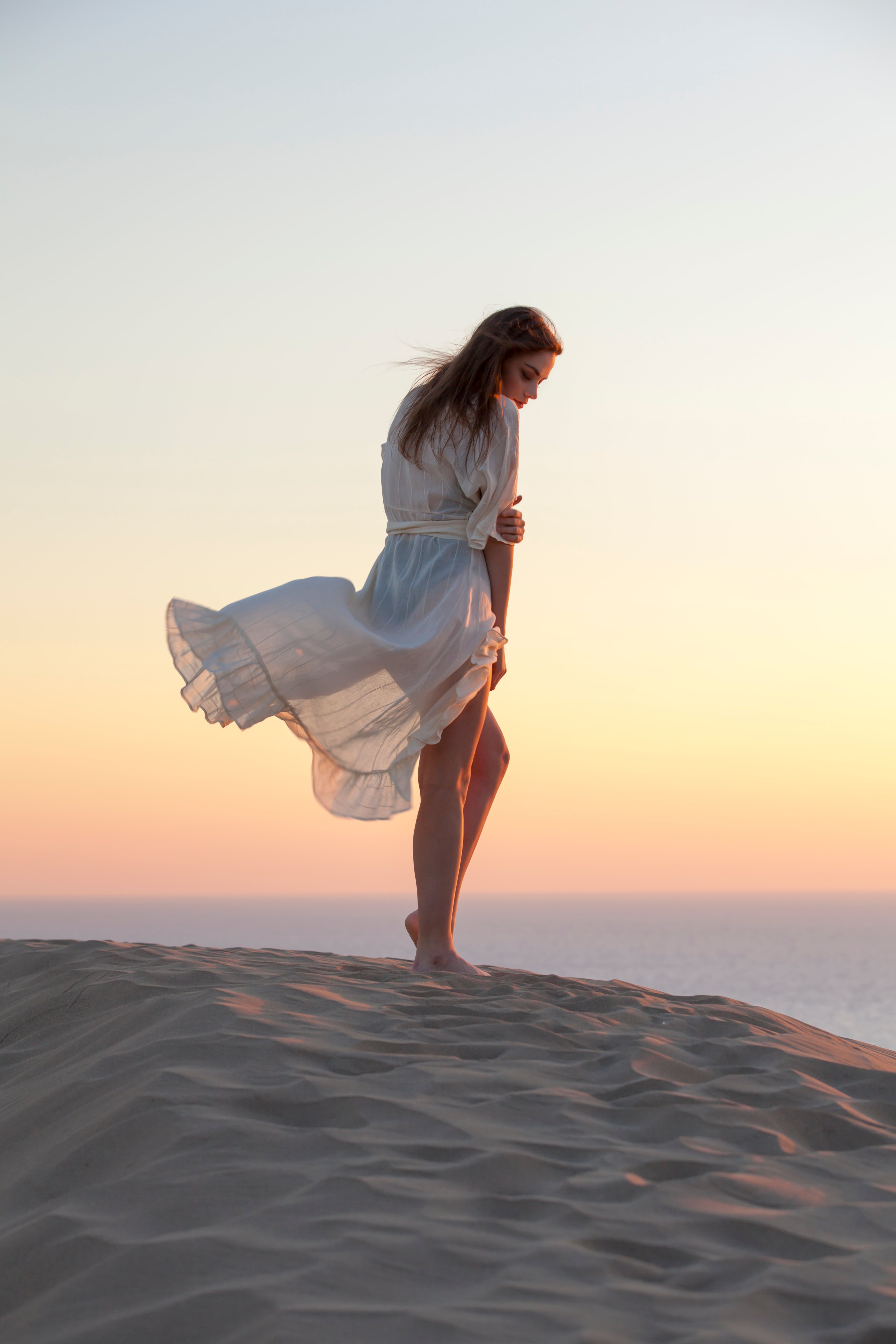Frilled Dress Cream