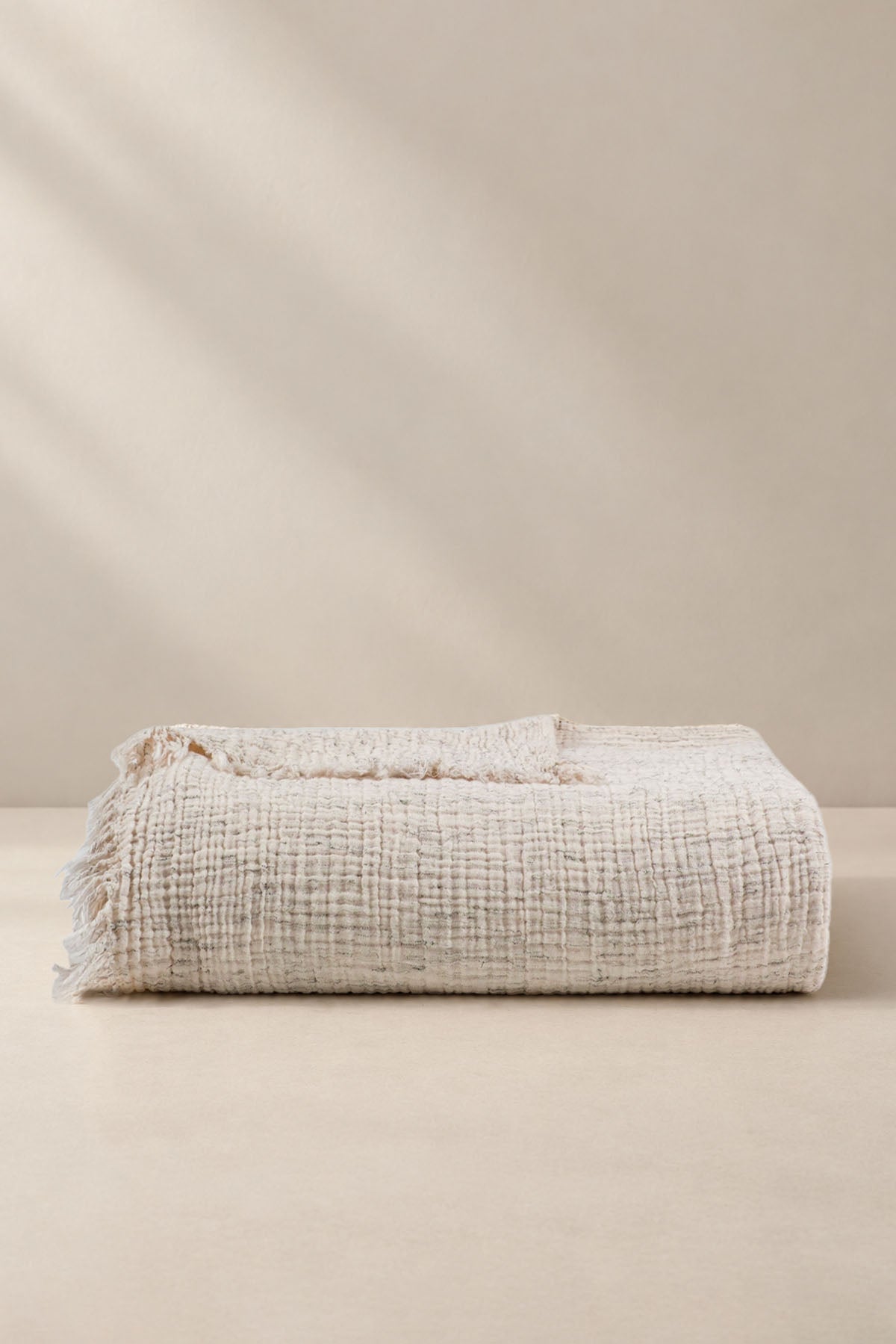 Haze Speckled Gauze Bed Cover