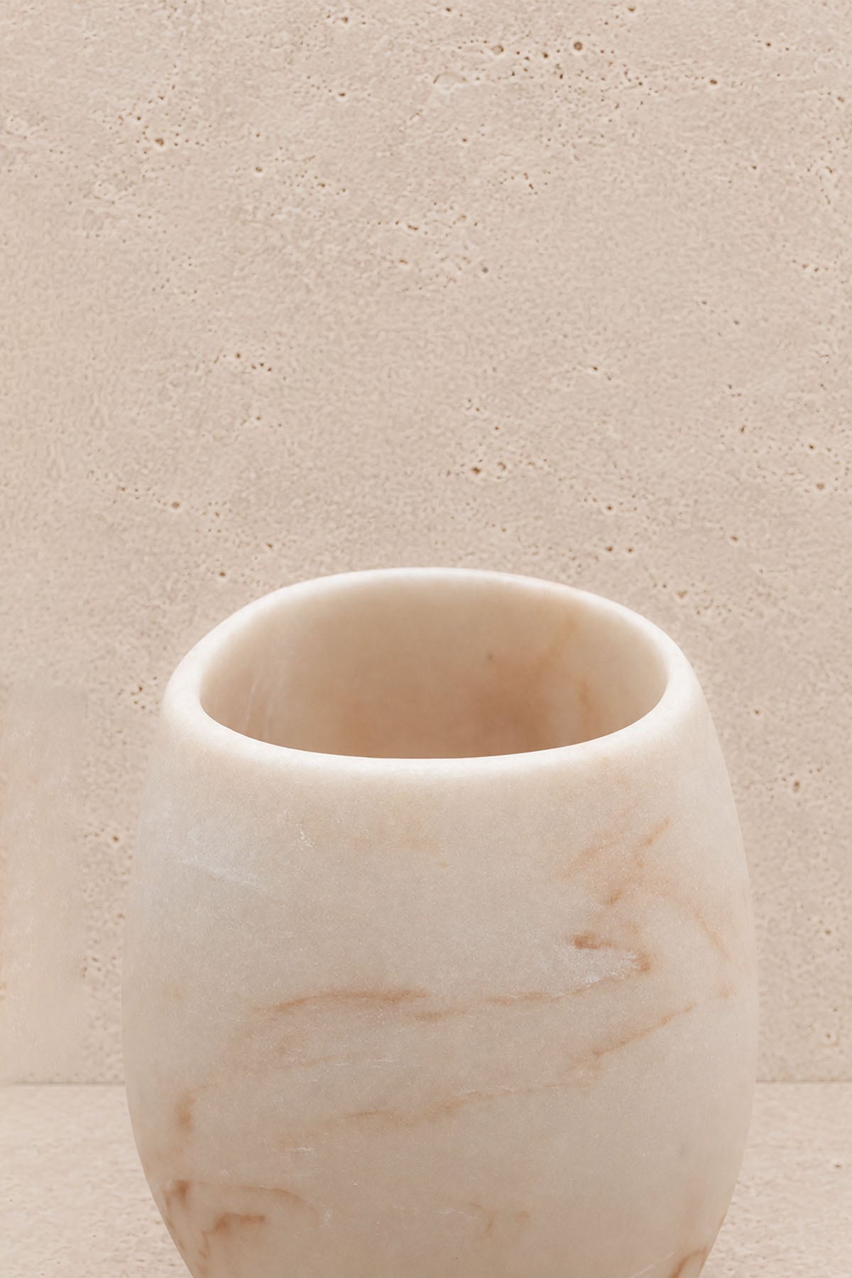 Marble Effect Polyresin Tumbler, Toothbrush Holder