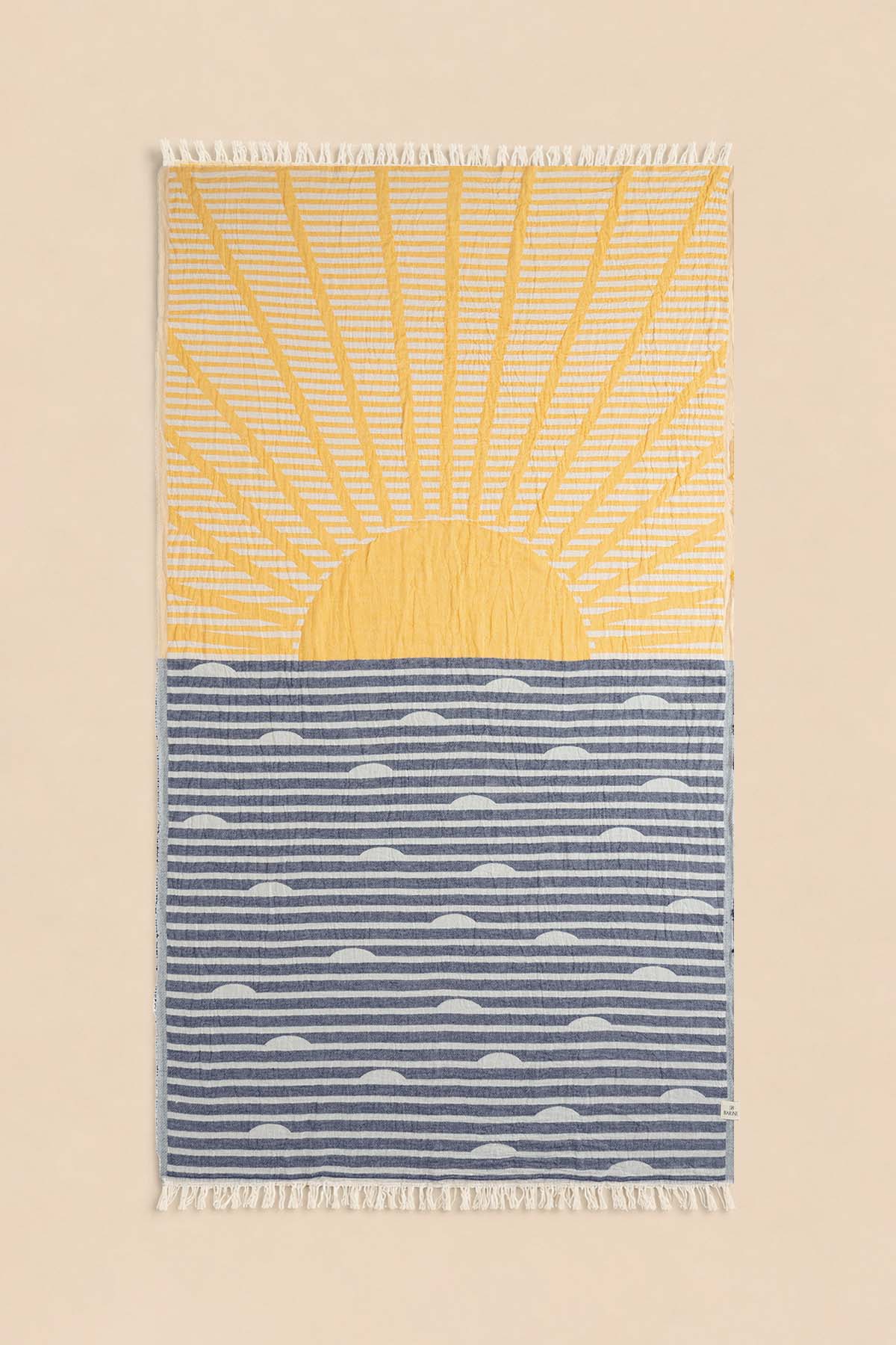 Sunset Jacquard Pestemal Turkish Towel w/ Carry Bag
