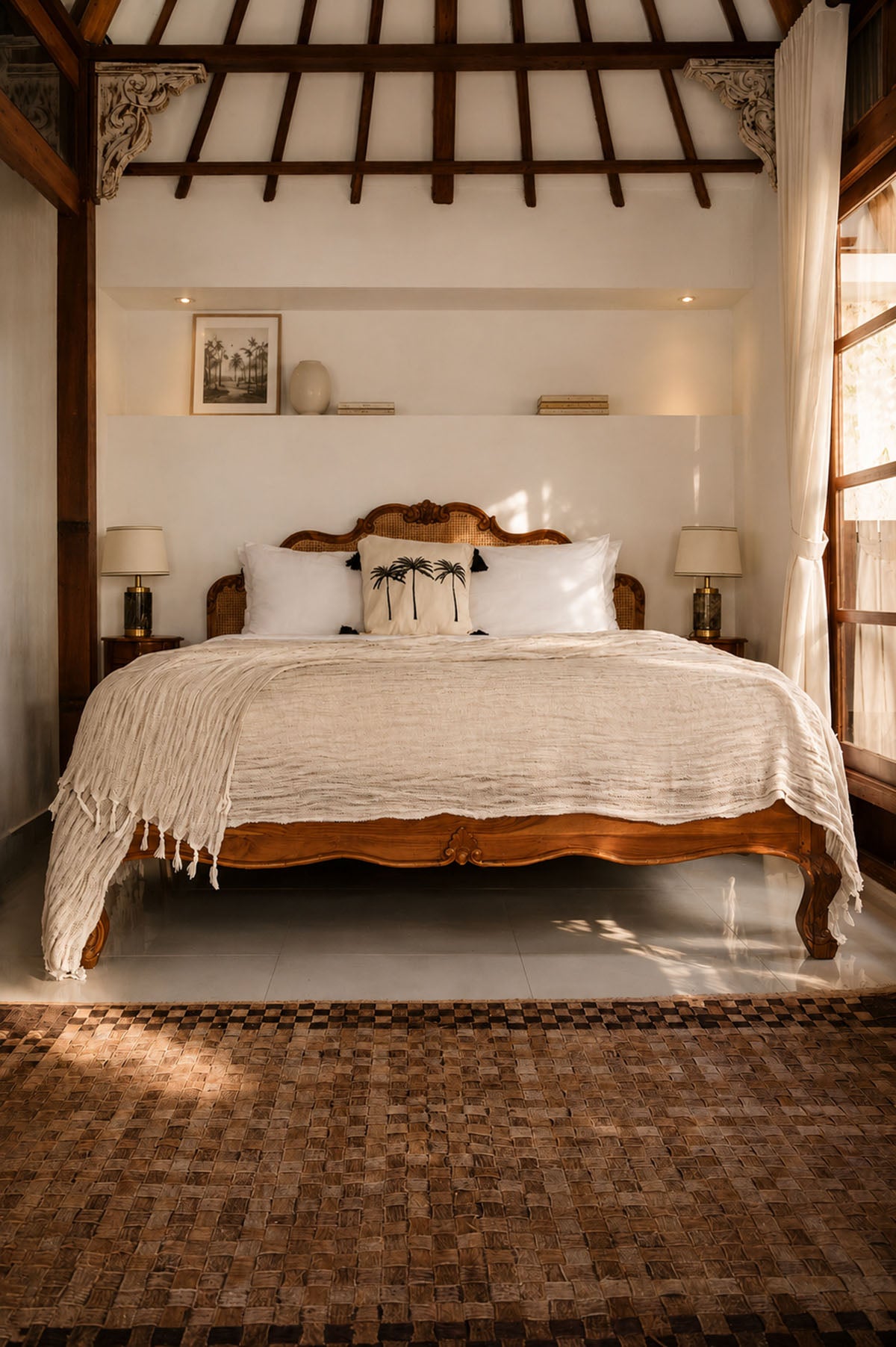 Wrincled Linen Bed Cover