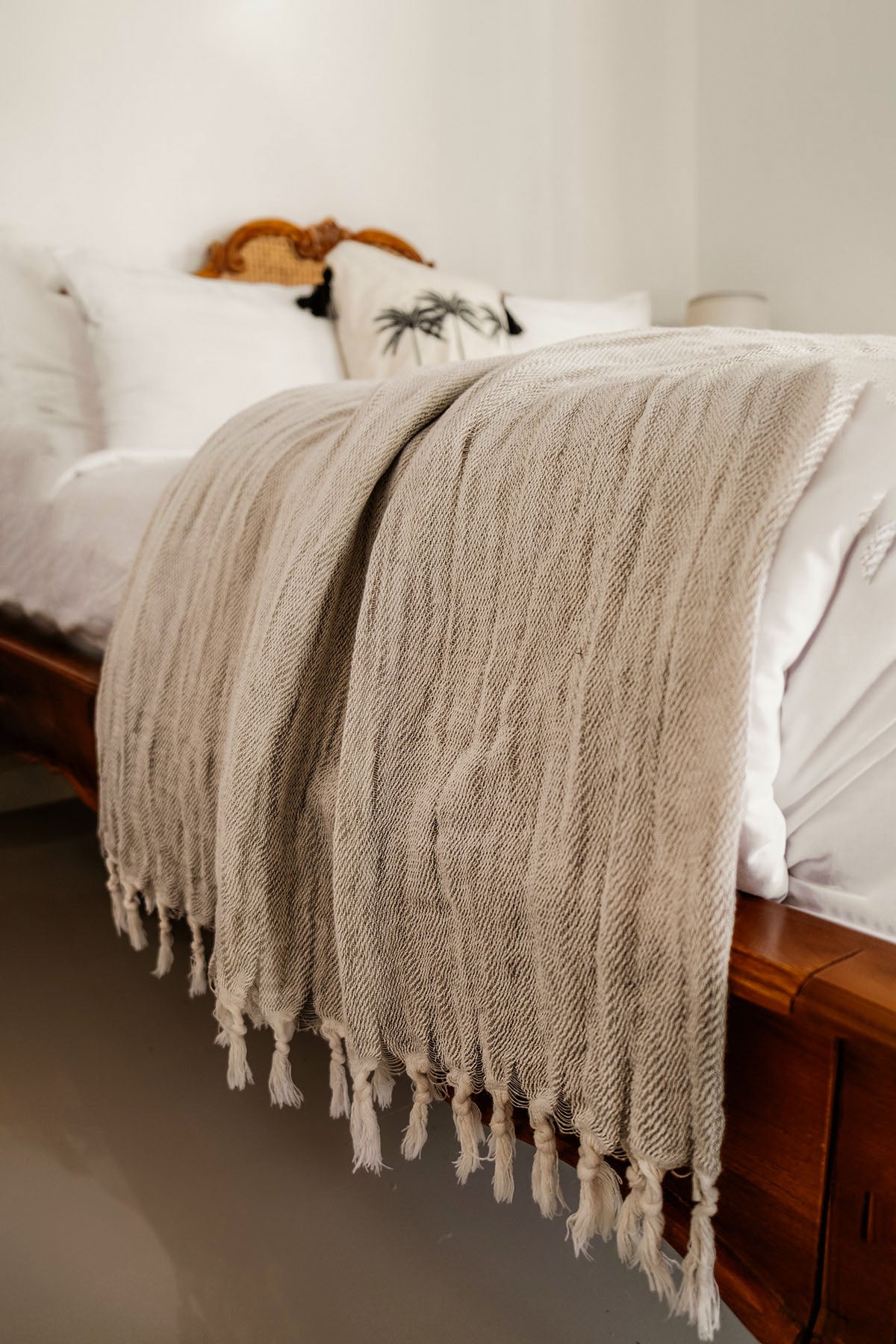 Wrincled Linen Bed Cover