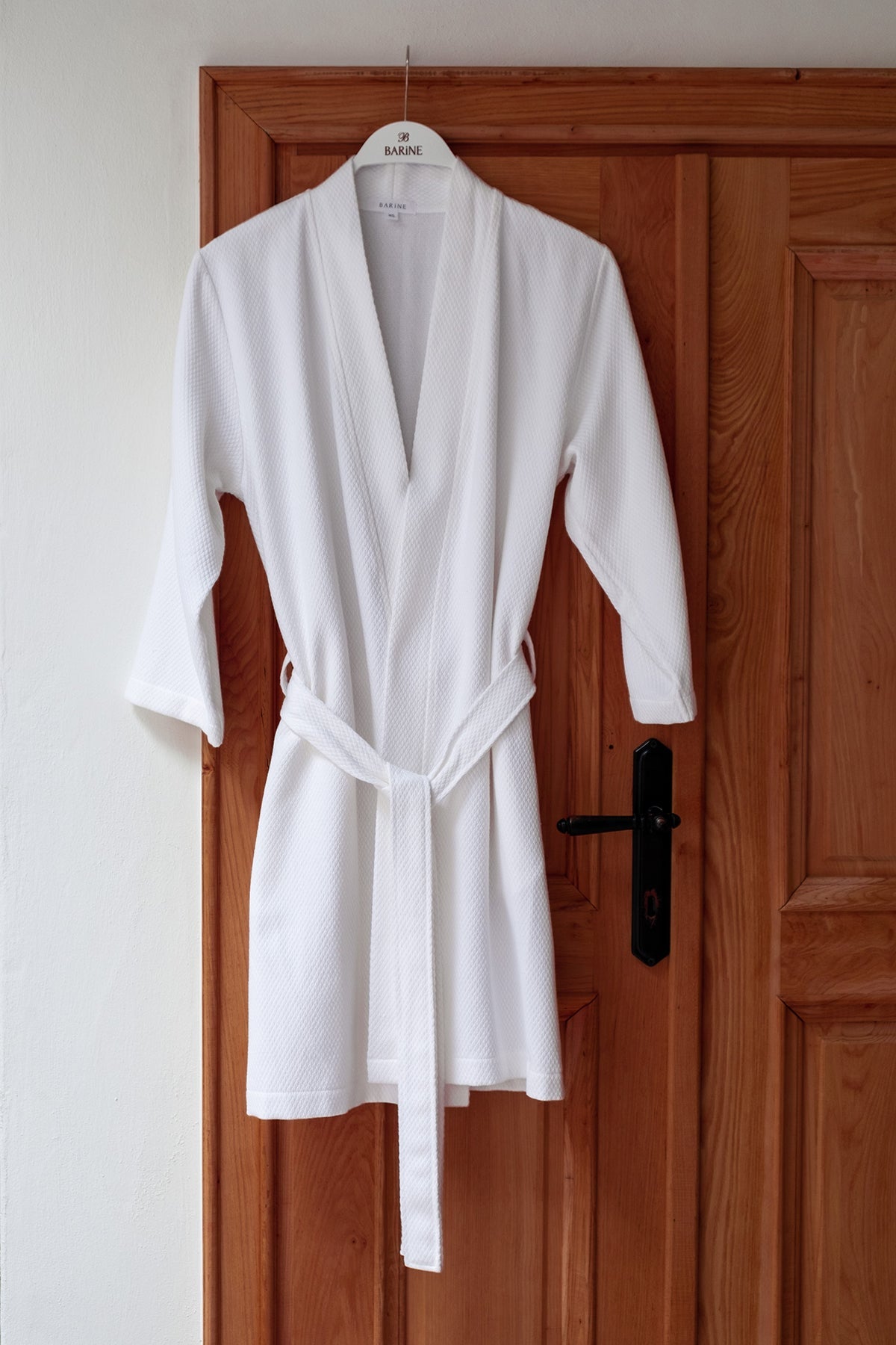 Baklava Bornoz Beyaz