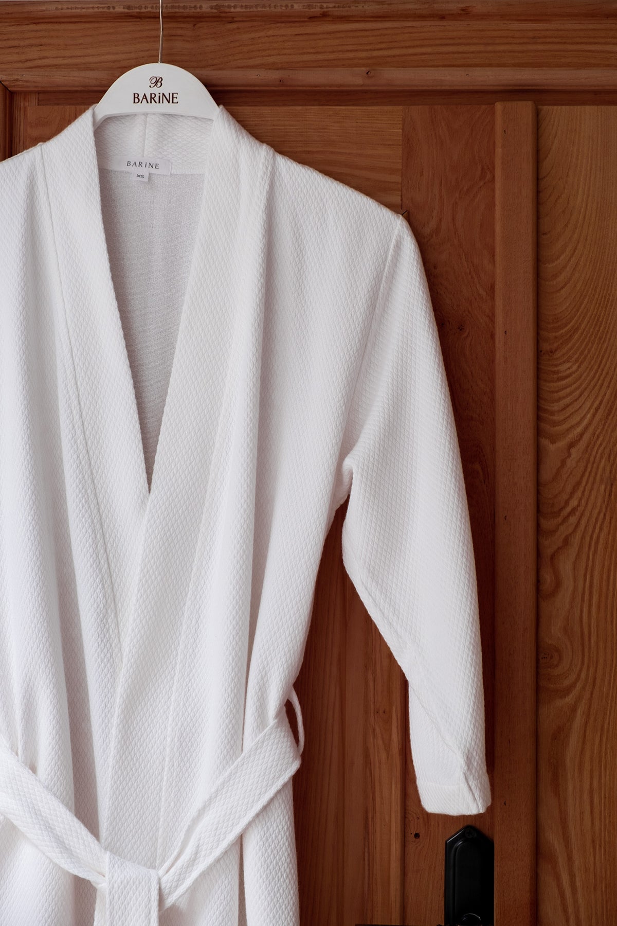 Baklava Bornoz Beyaz