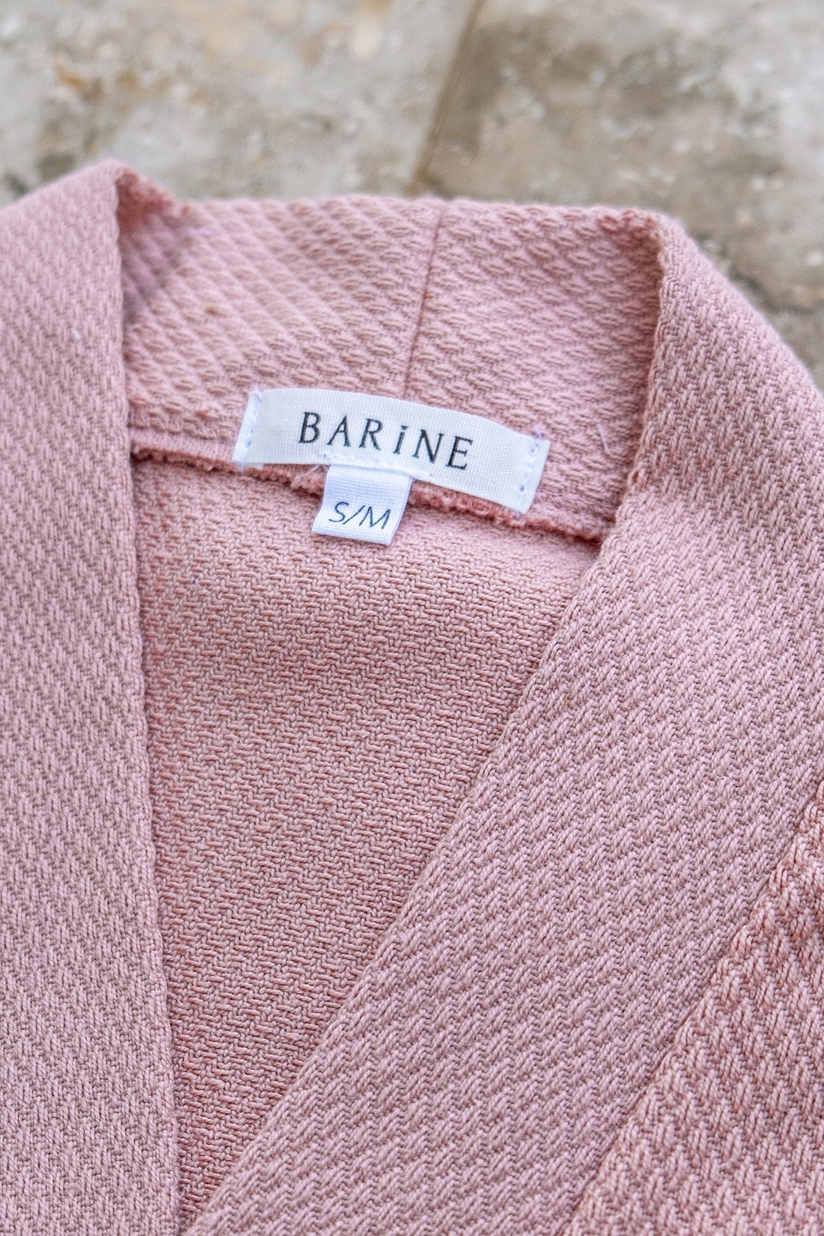 Baklava Bornoz Toz Pembe