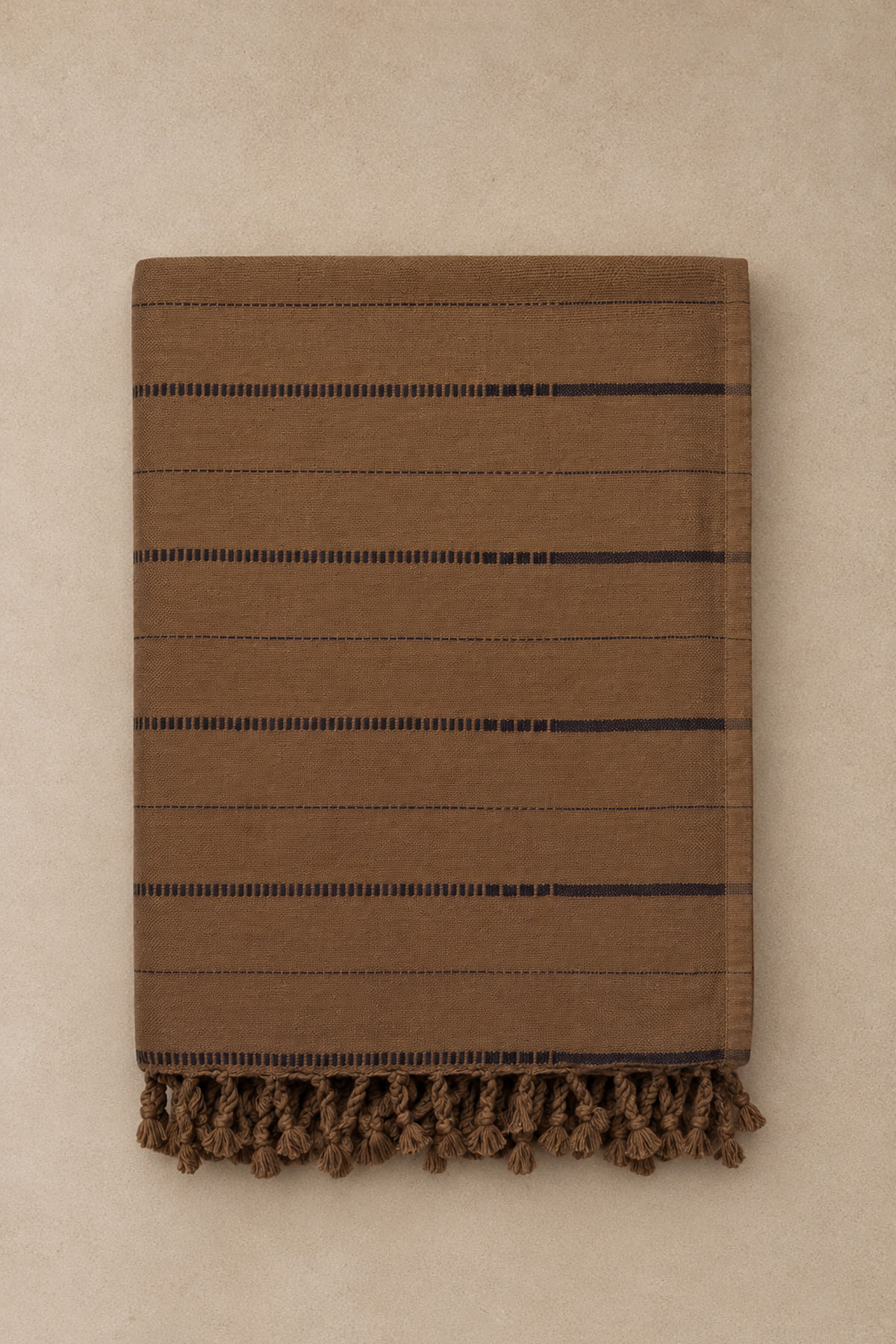 Boa Throw Blanket Rust-Black