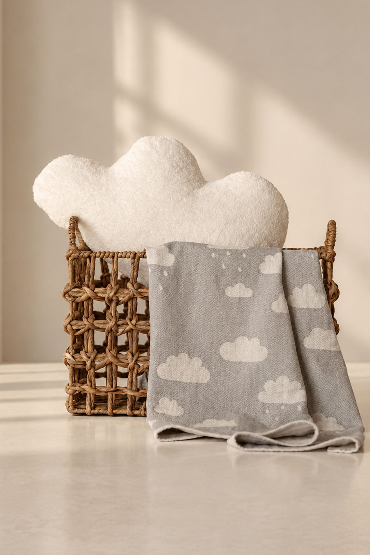 Cloud Fleece Cushion Ecru