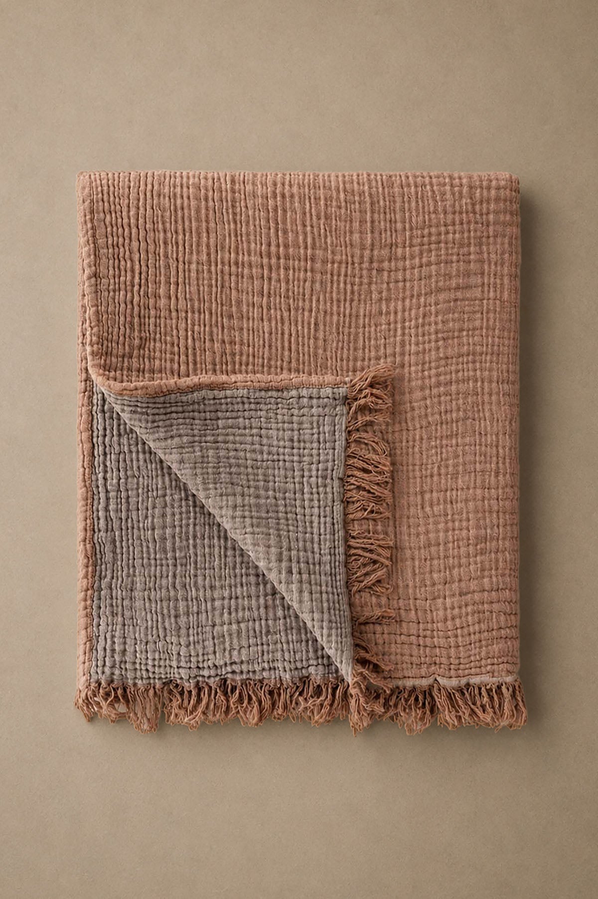 Cocoon Gauze Bed Cover Apricot