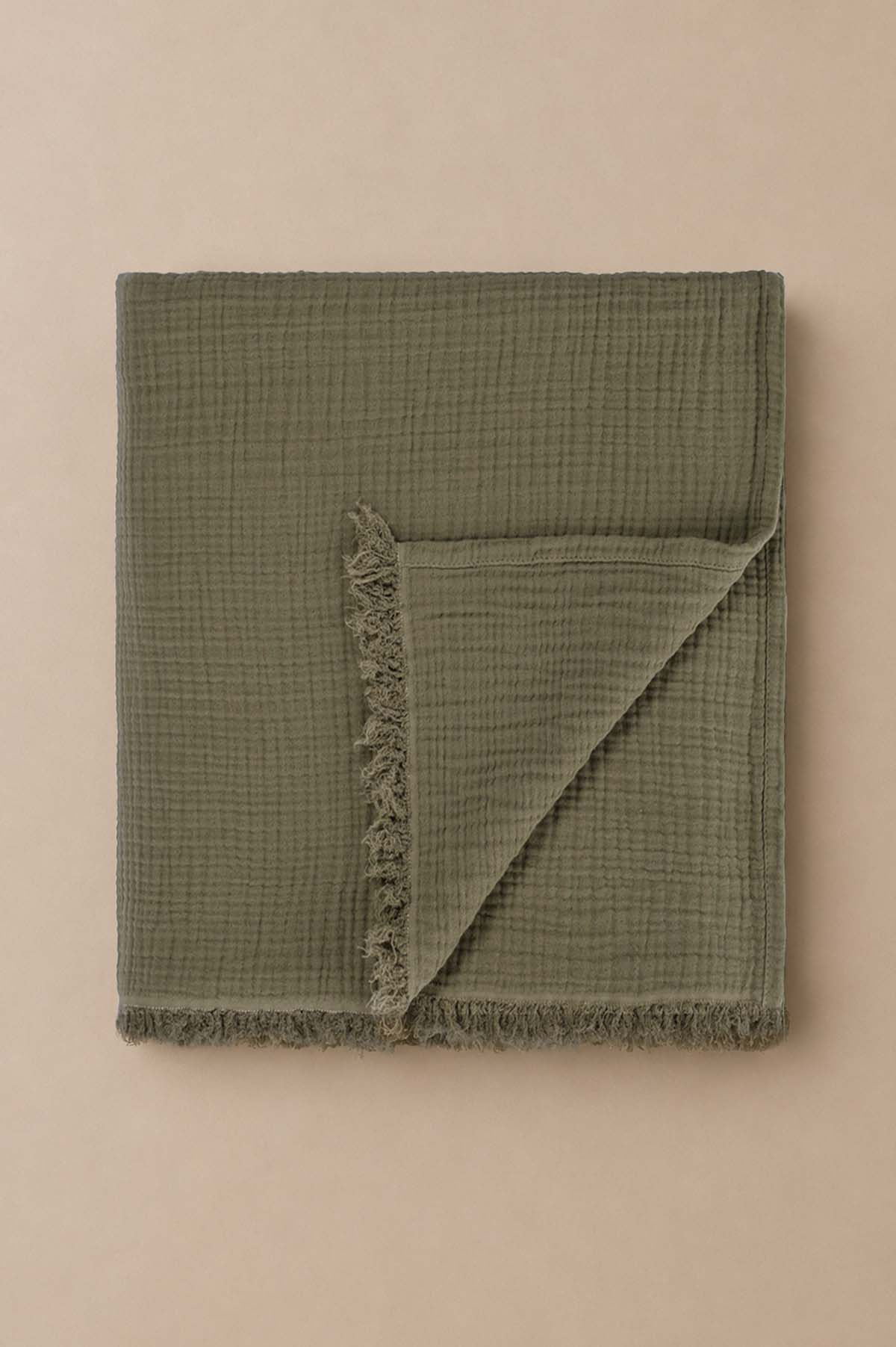 Cocoon Cotton Gauze Throw Blanket Timber