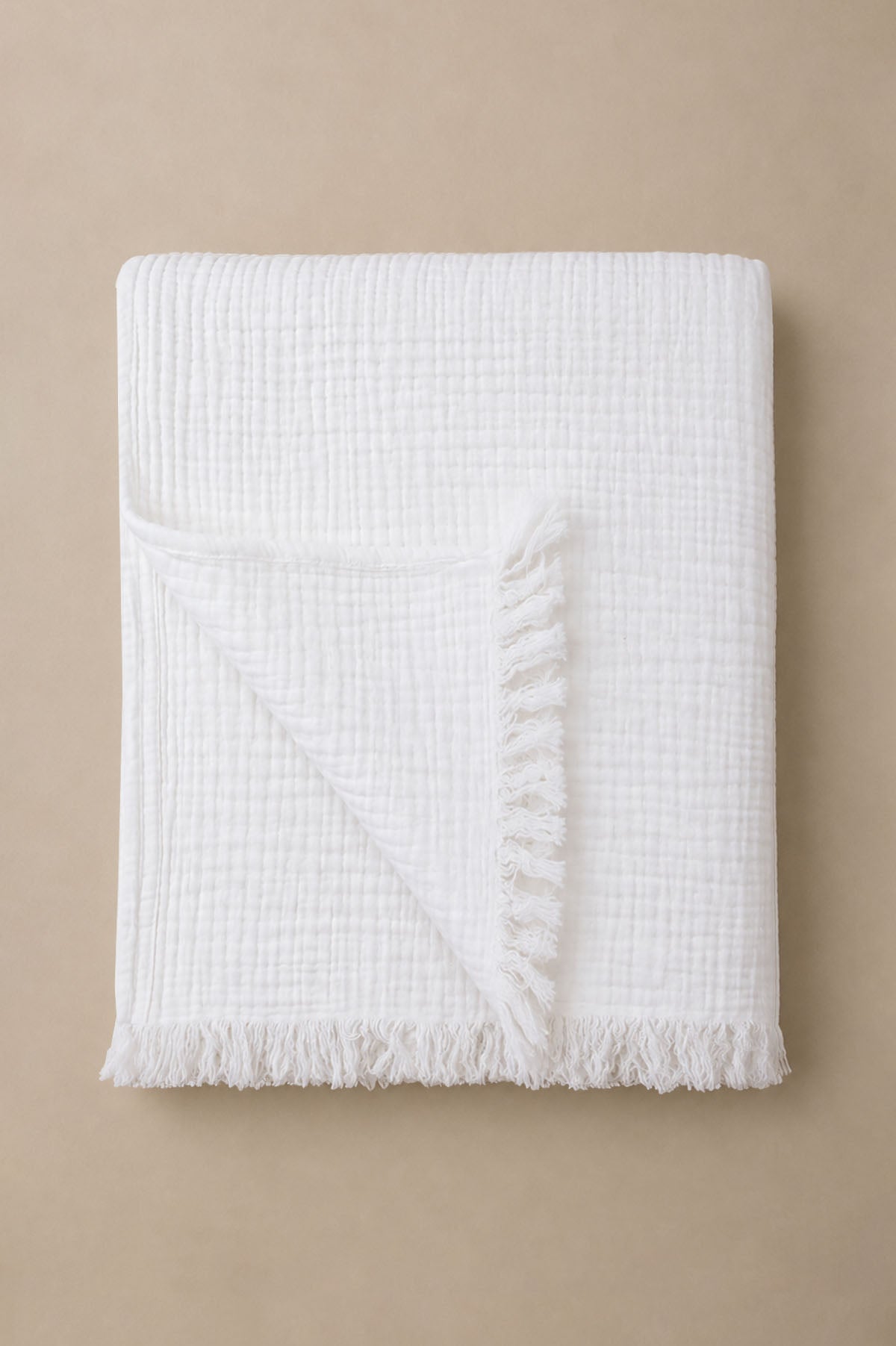 Cocoon Gauze Bed Cover White