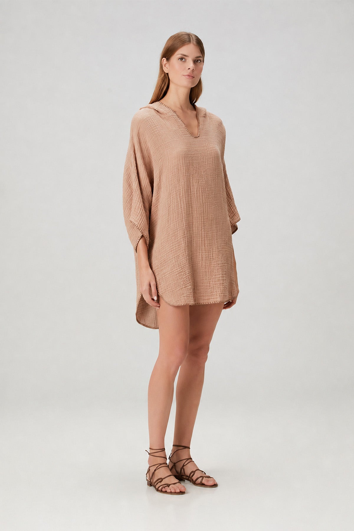 Cocoon Adult Poncho Tan