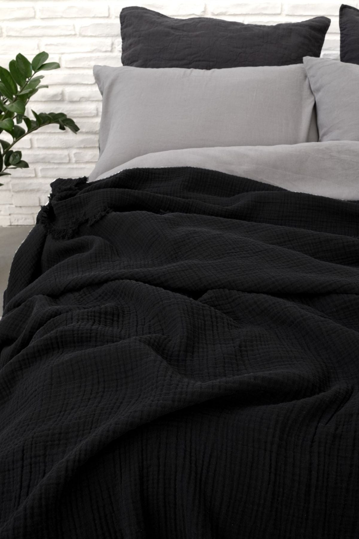 Cocoon Yatak Örtüsü Siyah