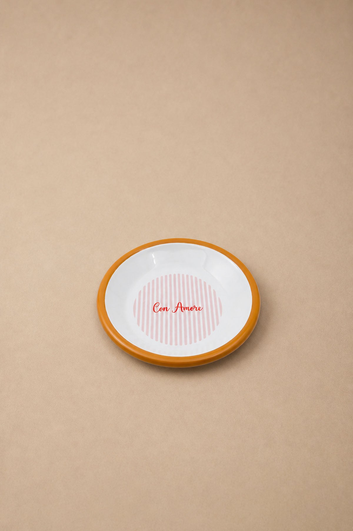 Con Amore Enamel Serving Plate 12 cm /  4.7 "