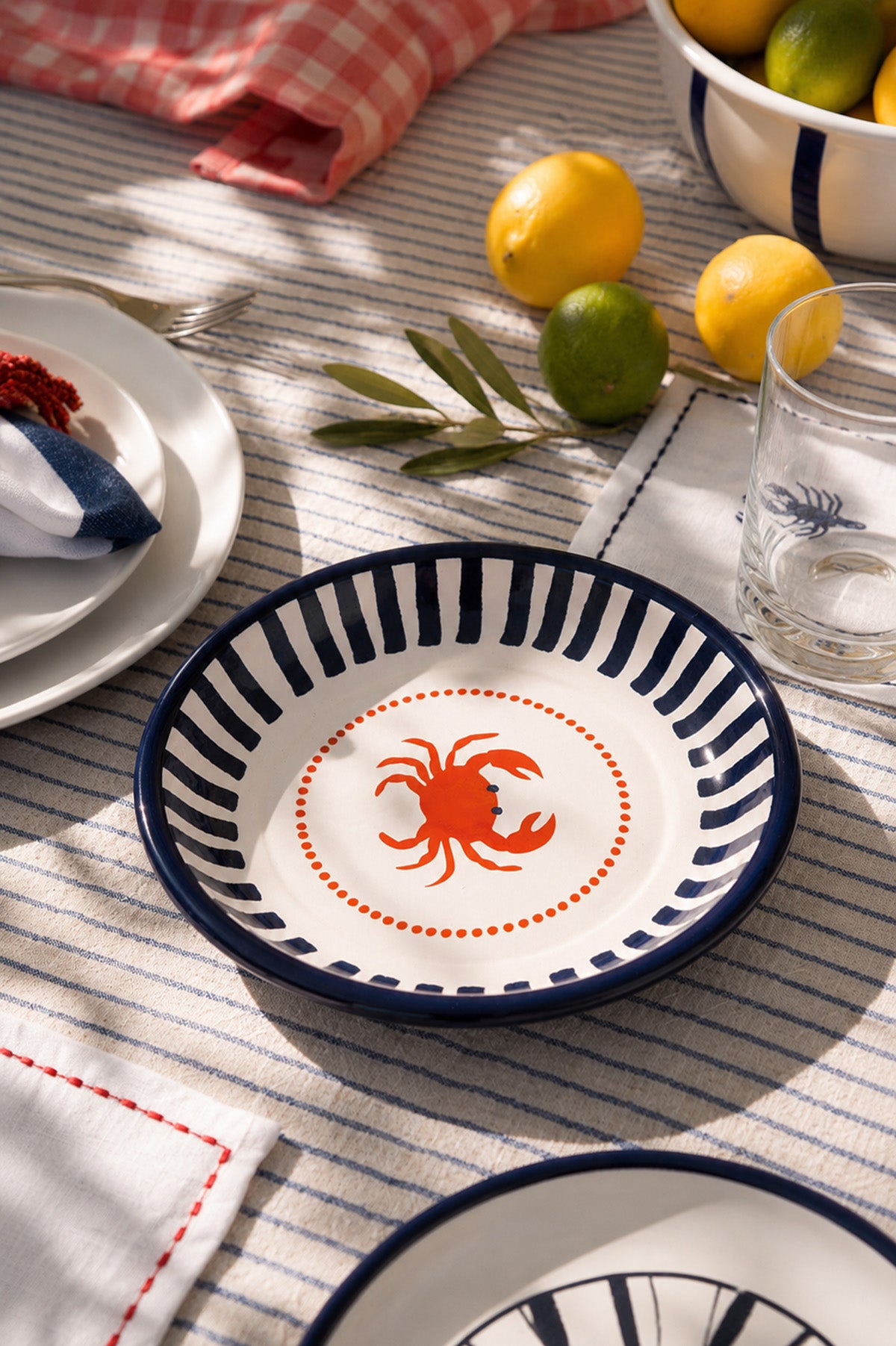 Crab Enamel Serving Plate 18 cm / 7 "