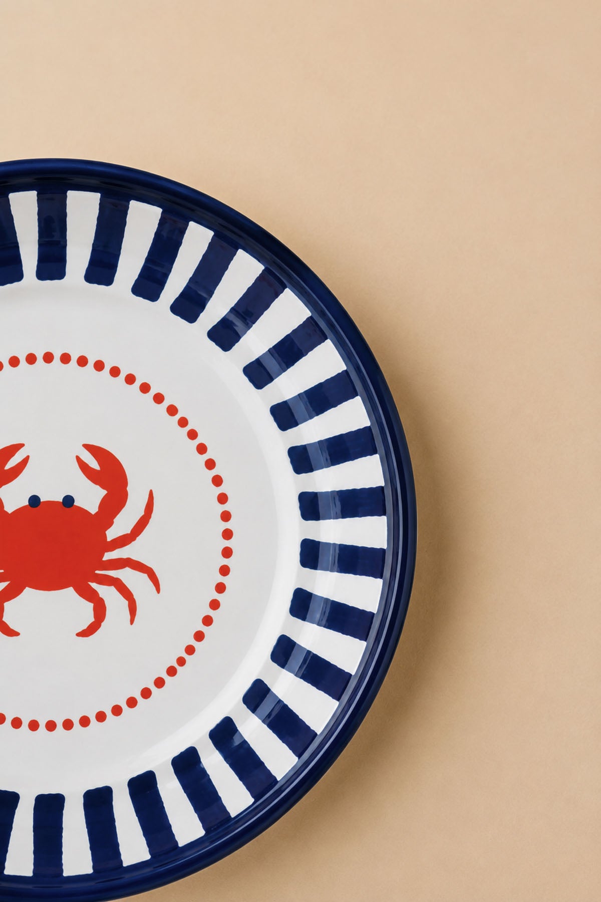Crab Enamel Serving Plate 18 cm / 7 "