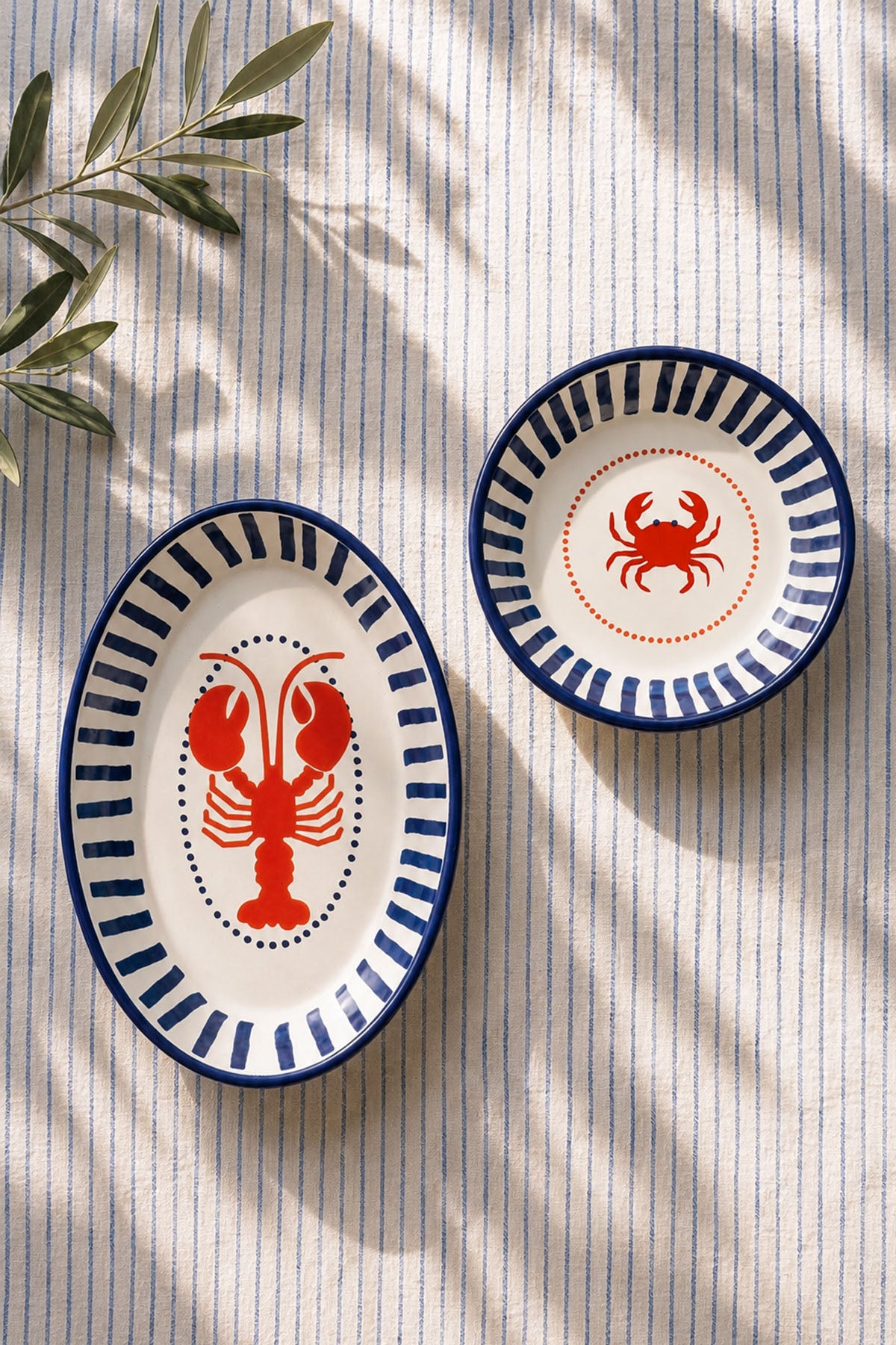 Crab Enamel Serving Plate 18 cm / 7 "