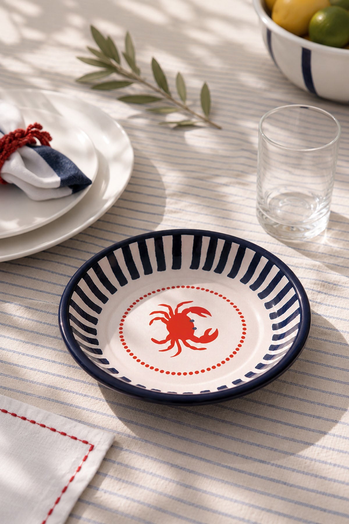 Crab Enamel Serving Plate 18 cm / 7 "