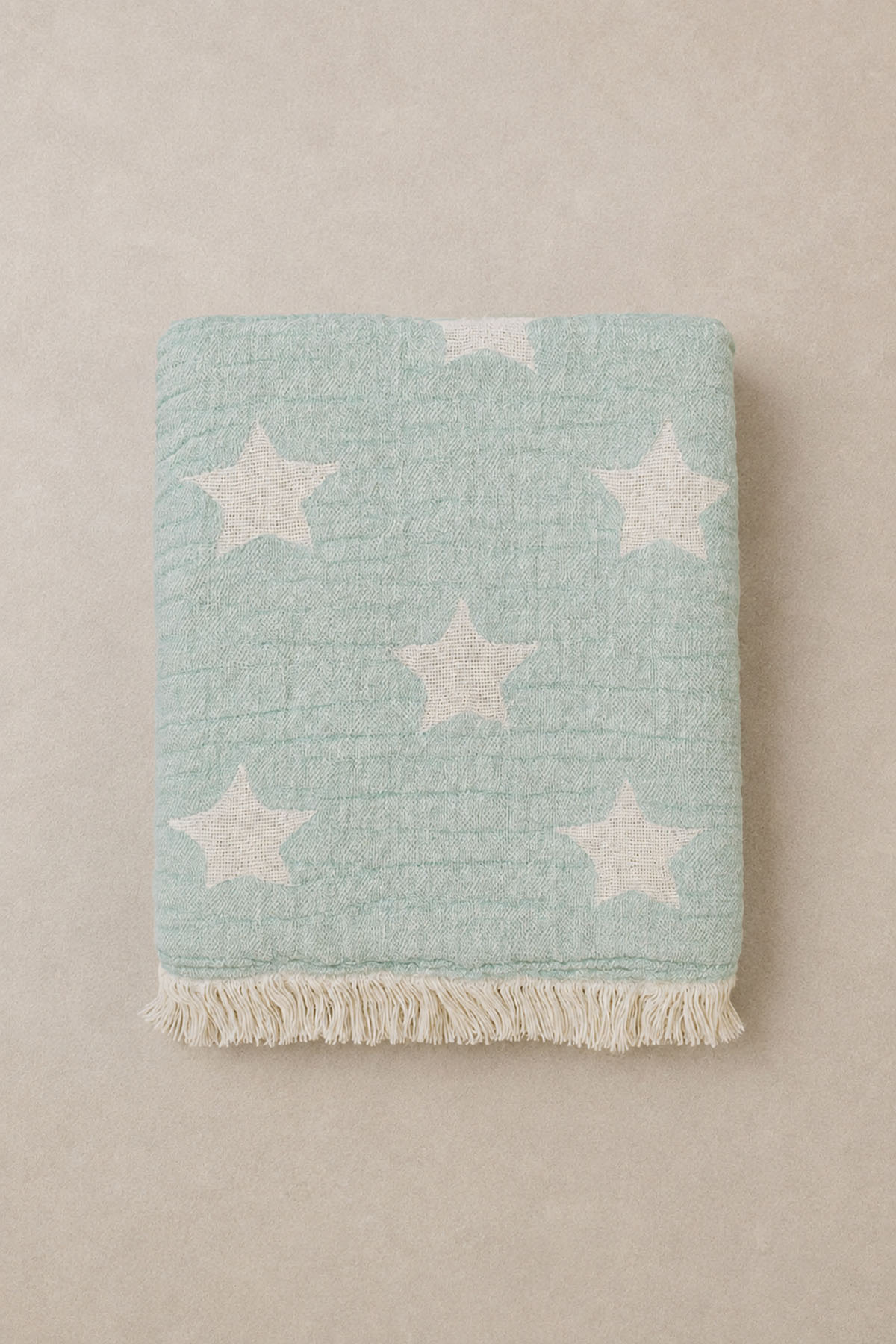 Cuddling Star Baby Blanket Mint