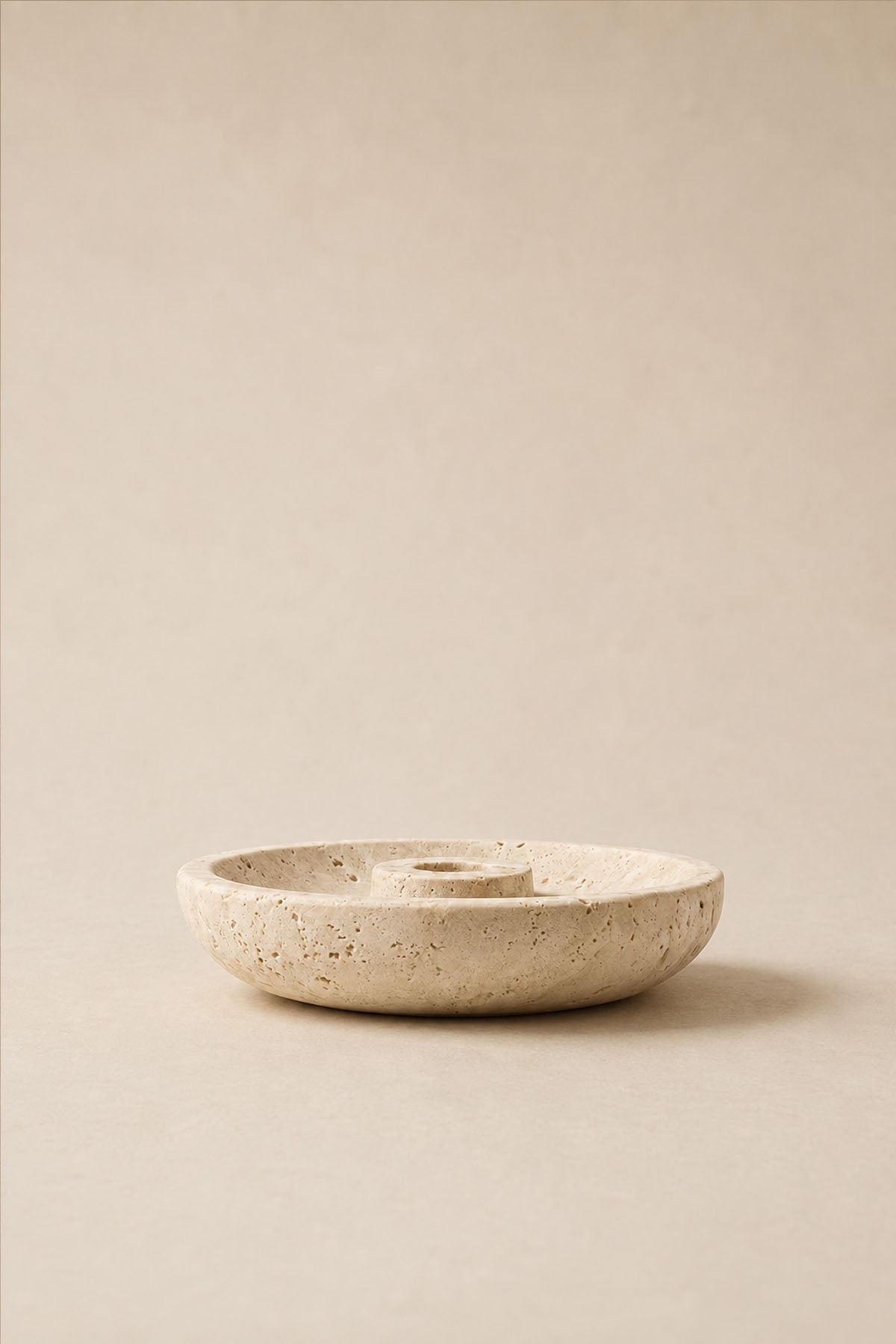 Decorative Travertine Marble Candle Holder