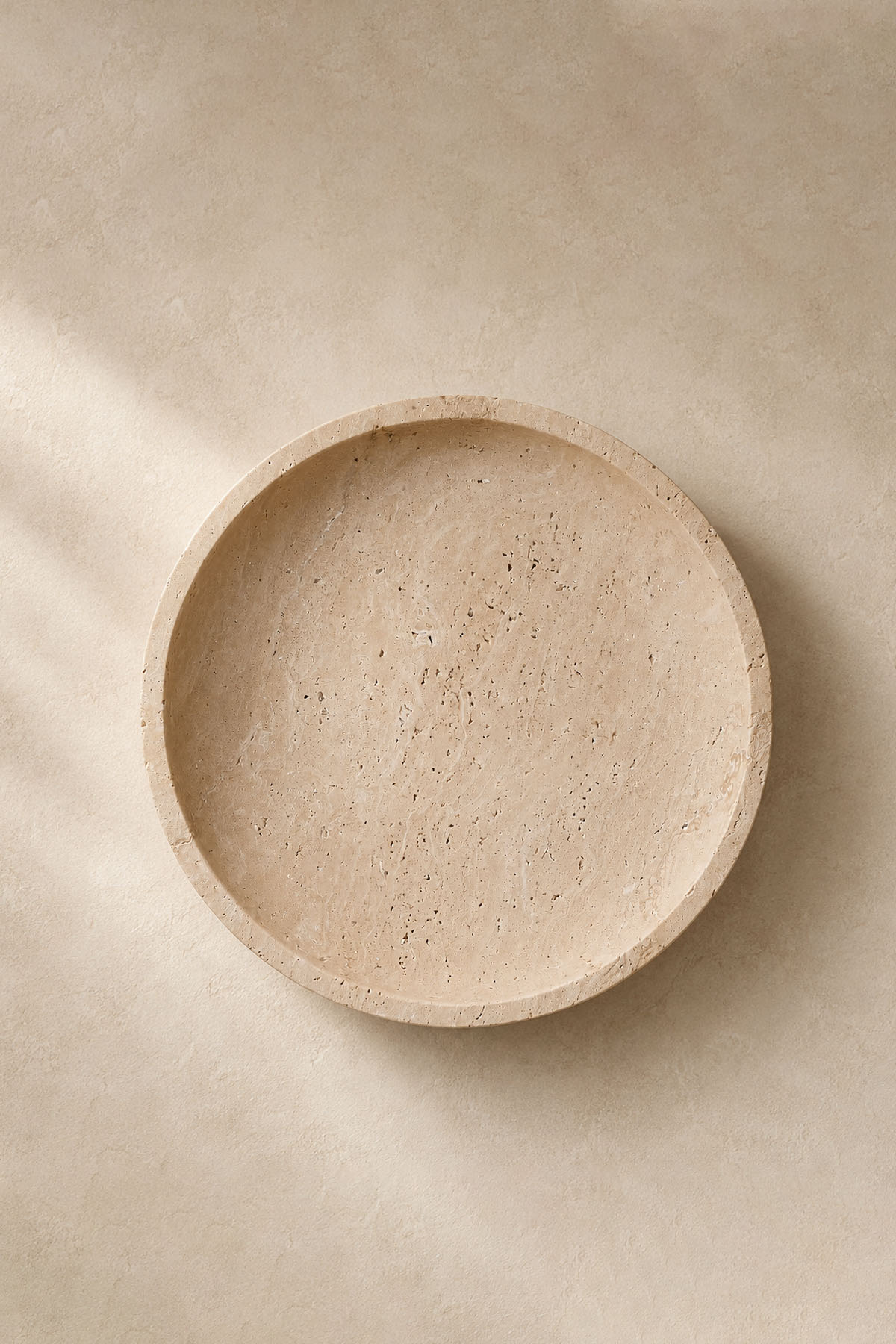 Decorative Travertine Marble Pedestal Bowl