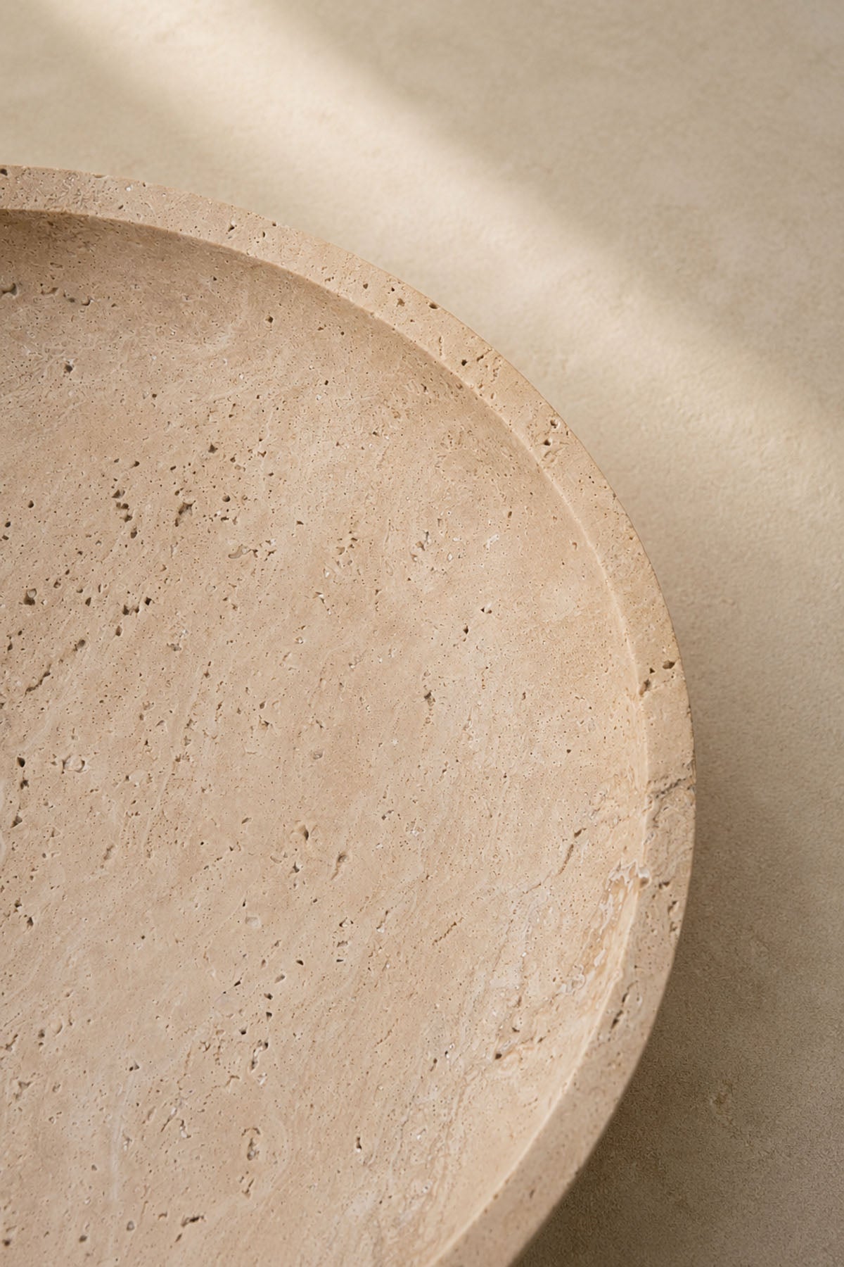 Decorative Travertine Marble Pedestal Bowl