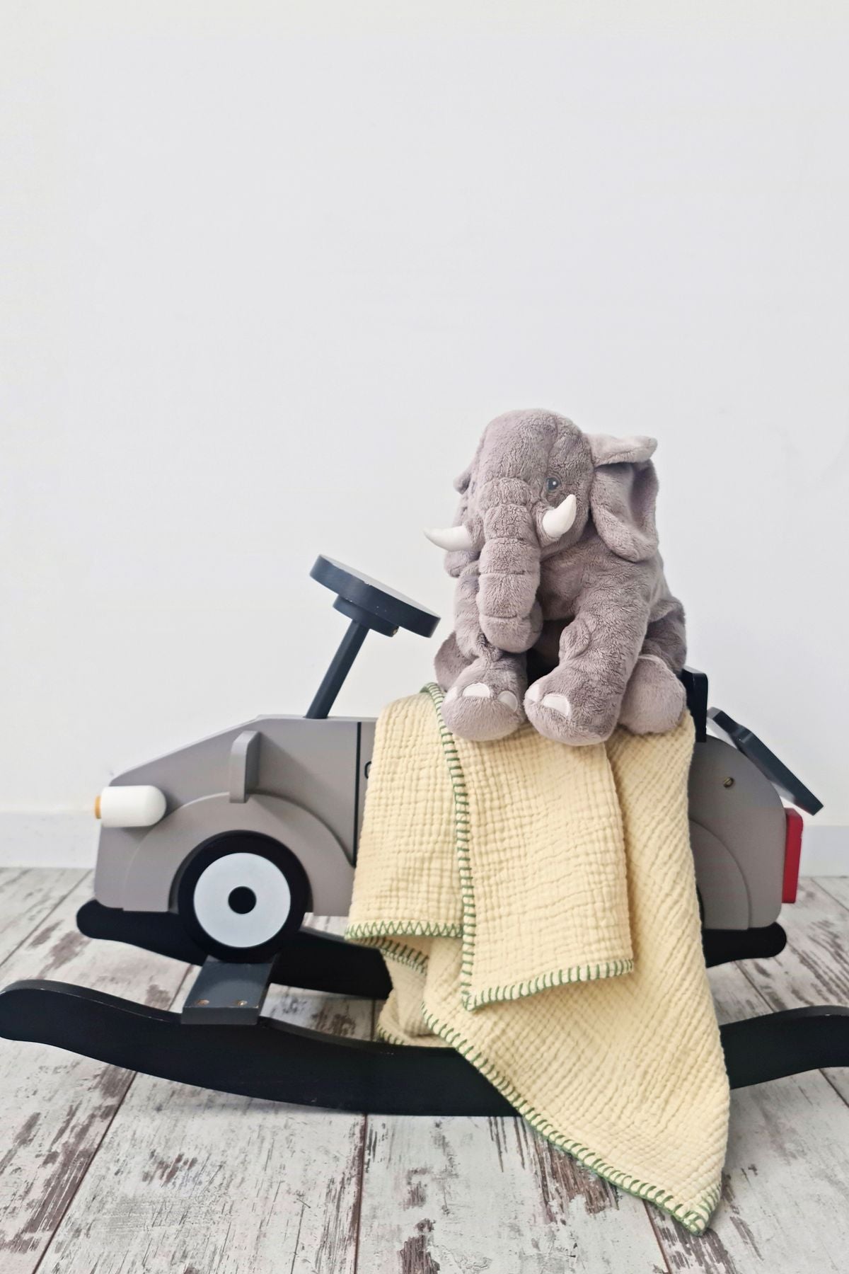 Çoban Dikişli Bebek Battaniyesi Sarı