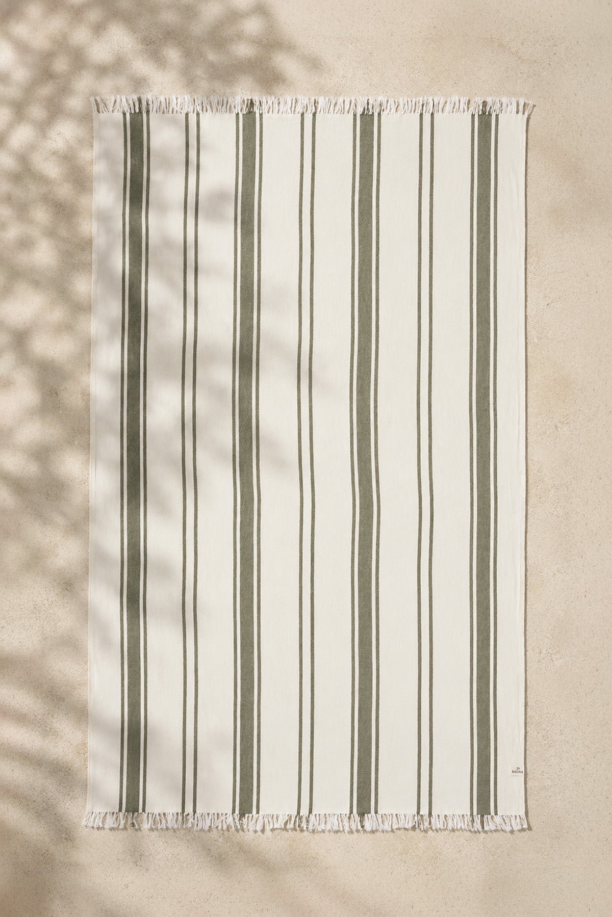 Earth Stripe Pestemal Turkish Towel Khaki