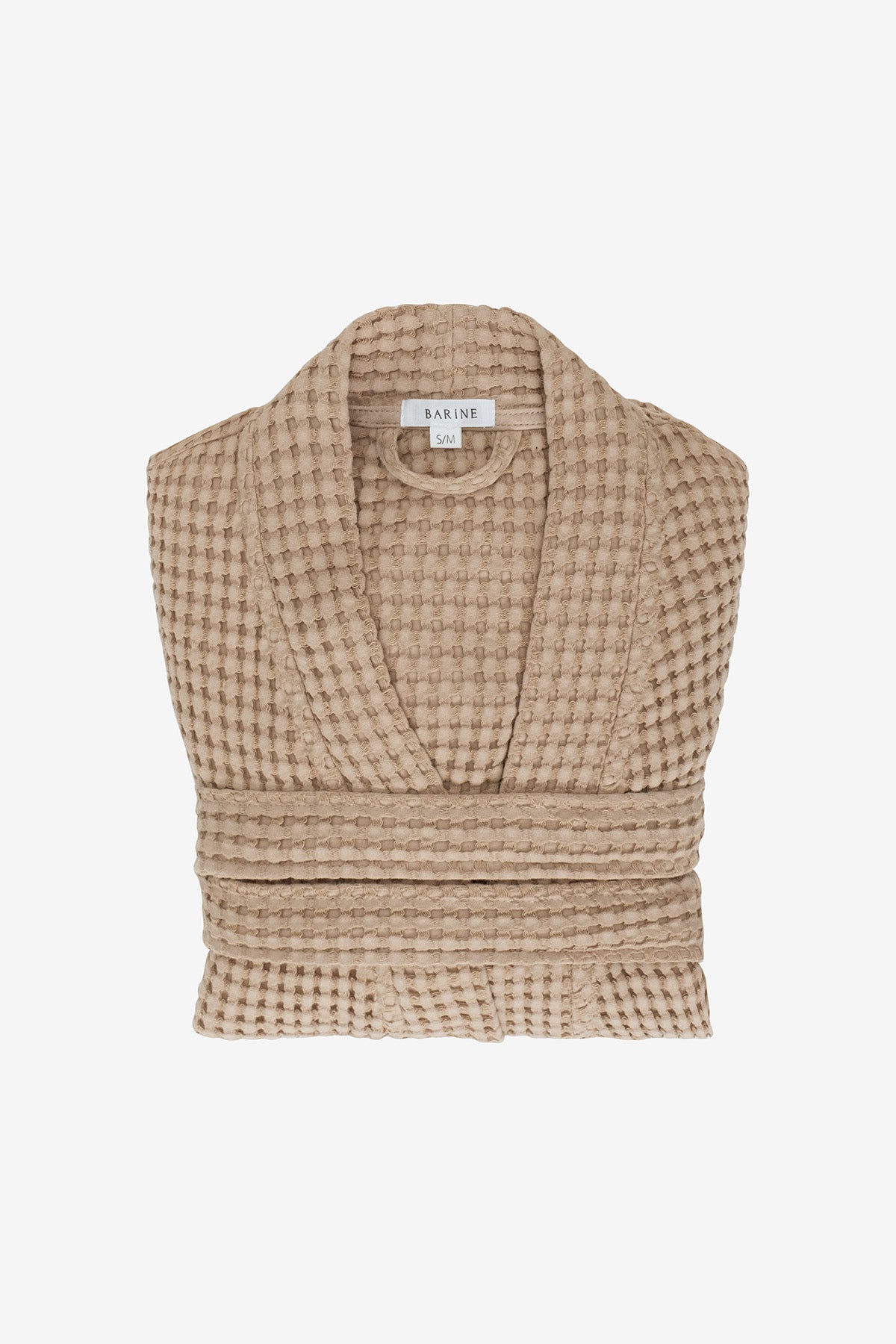 Eye Waffle Robe Beige
