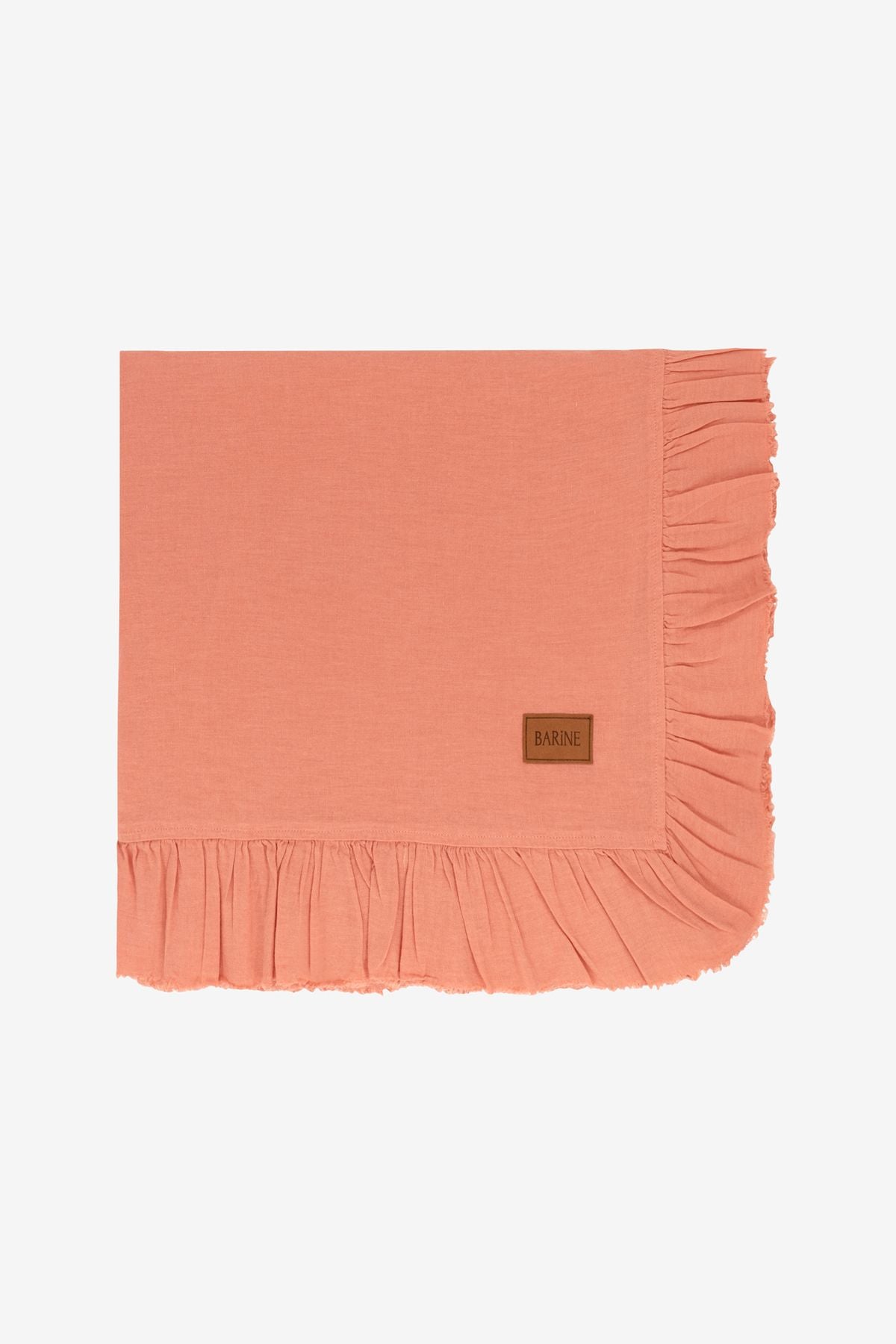 Frilled Keten Masa Örtüsü Shrimp