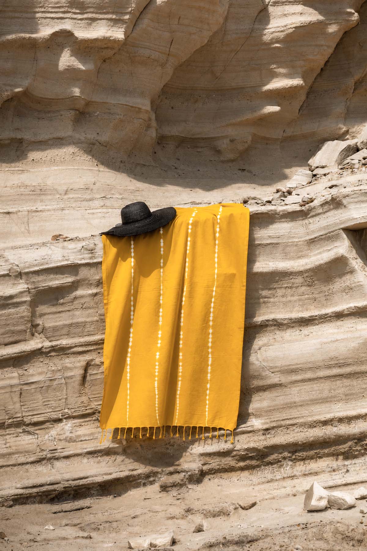 Flash Tie Dye Pestamal Turkish Towel Mustard