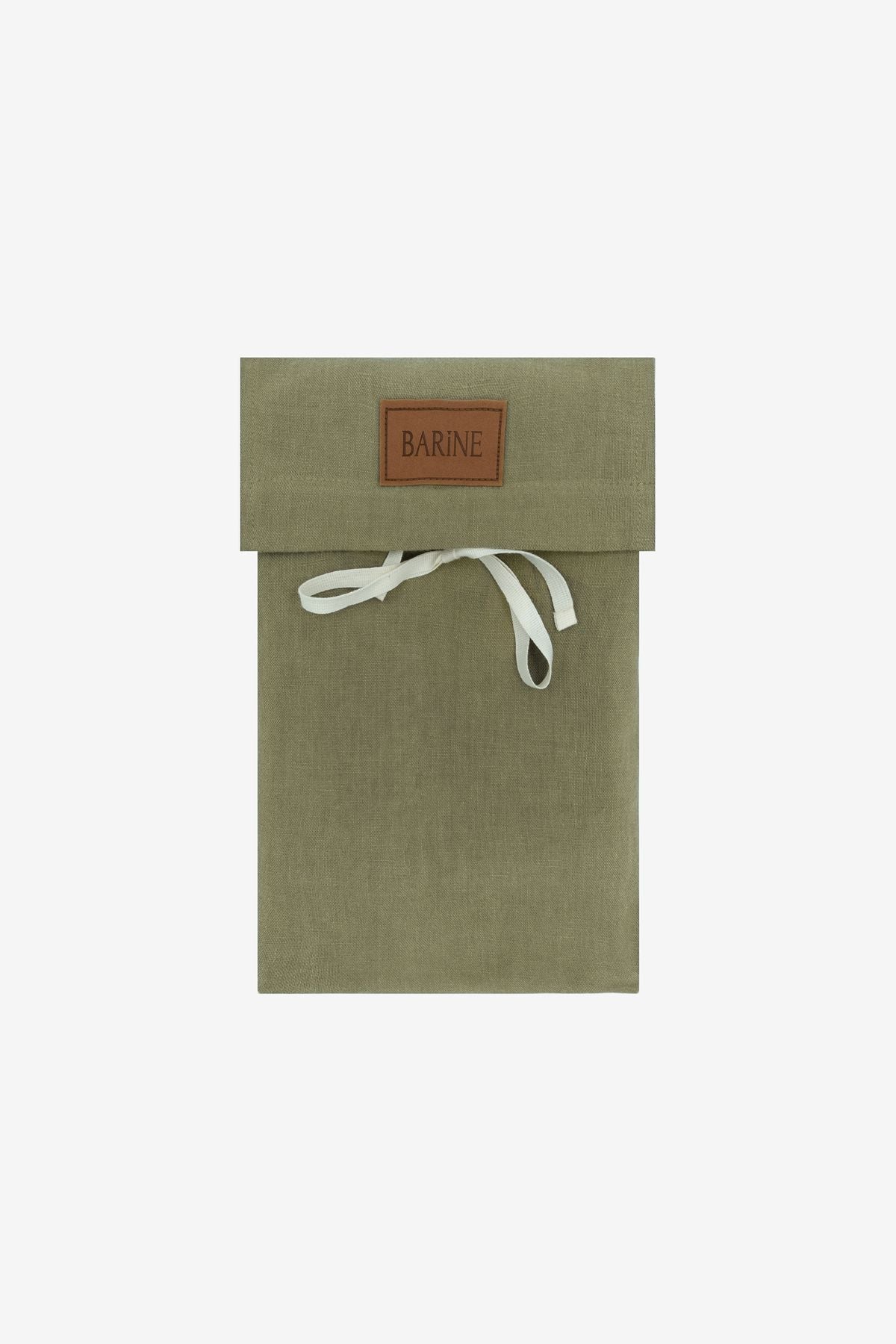 Frill Keten Yastık Kılıfı 2'li Set Haki