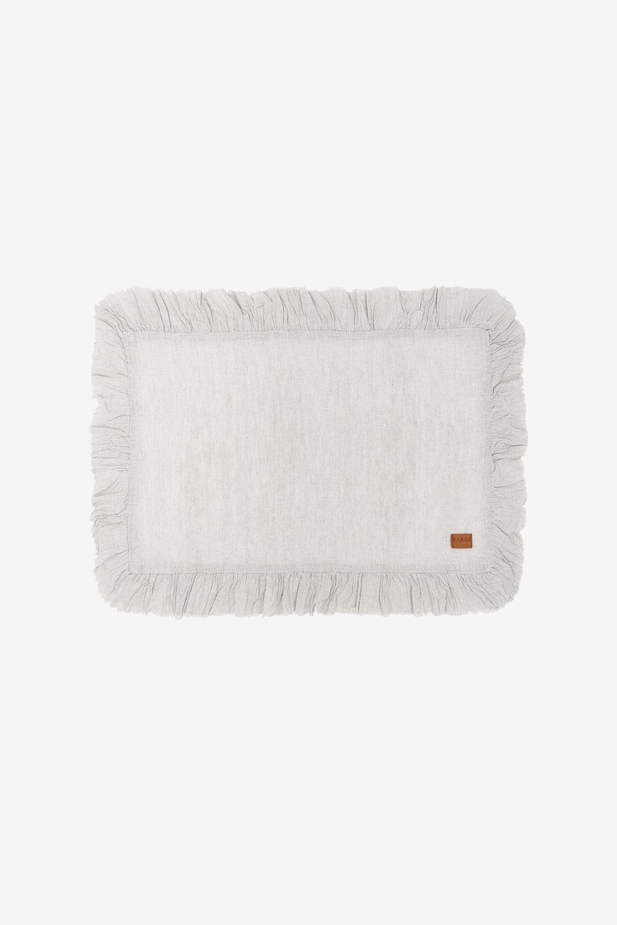 Frilled Keten 2'li Amerikan Servisi Natürel