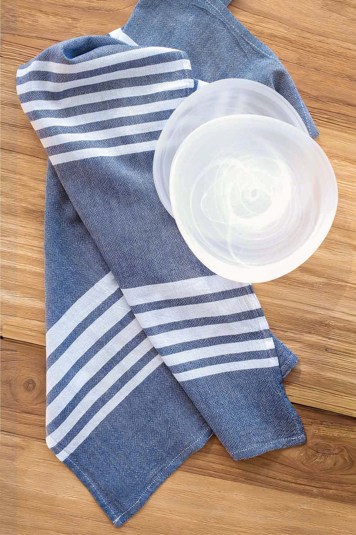 Gourmet Kitchen Towel Set of 2 Navy