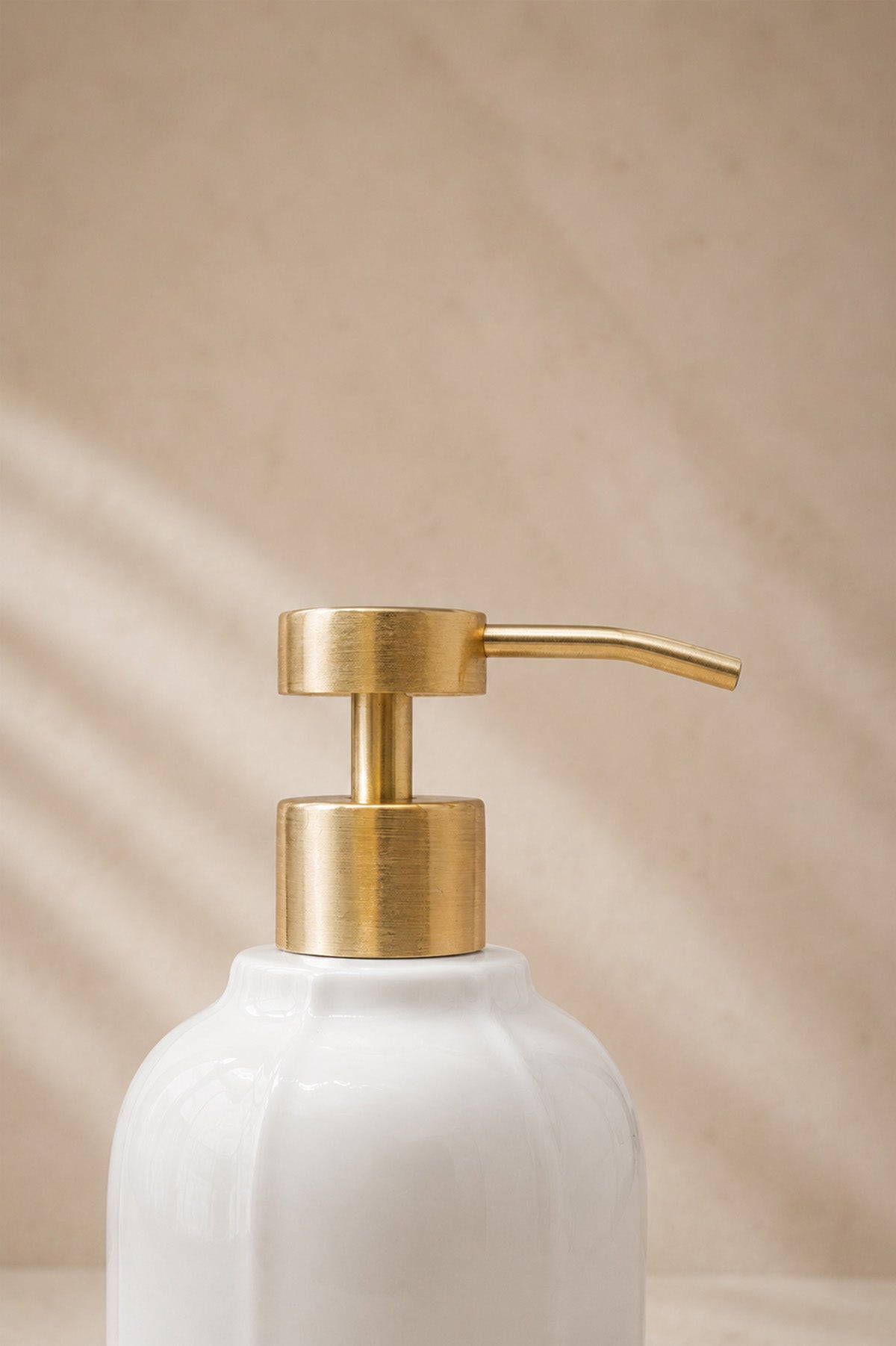 Ivory Stoneware Lotion Dispenser