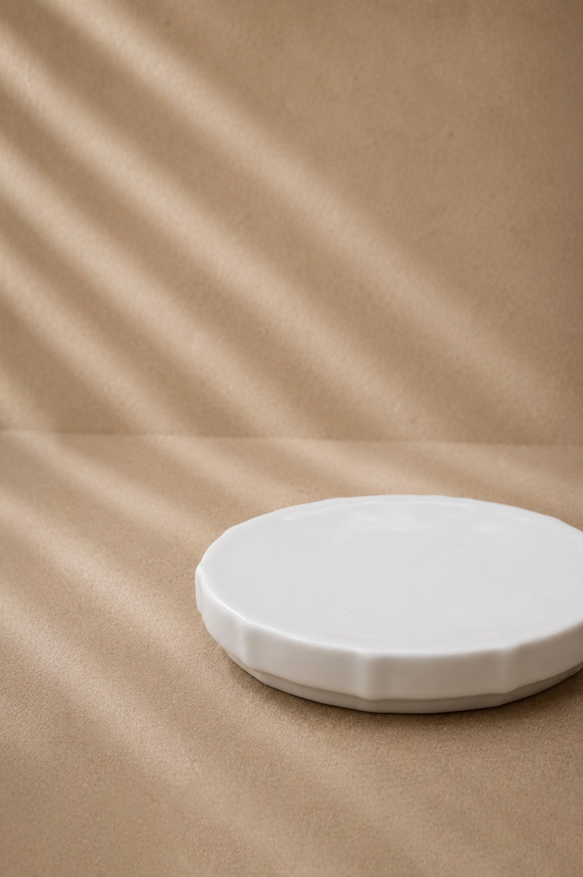Ivory Stoneware Soap Dish