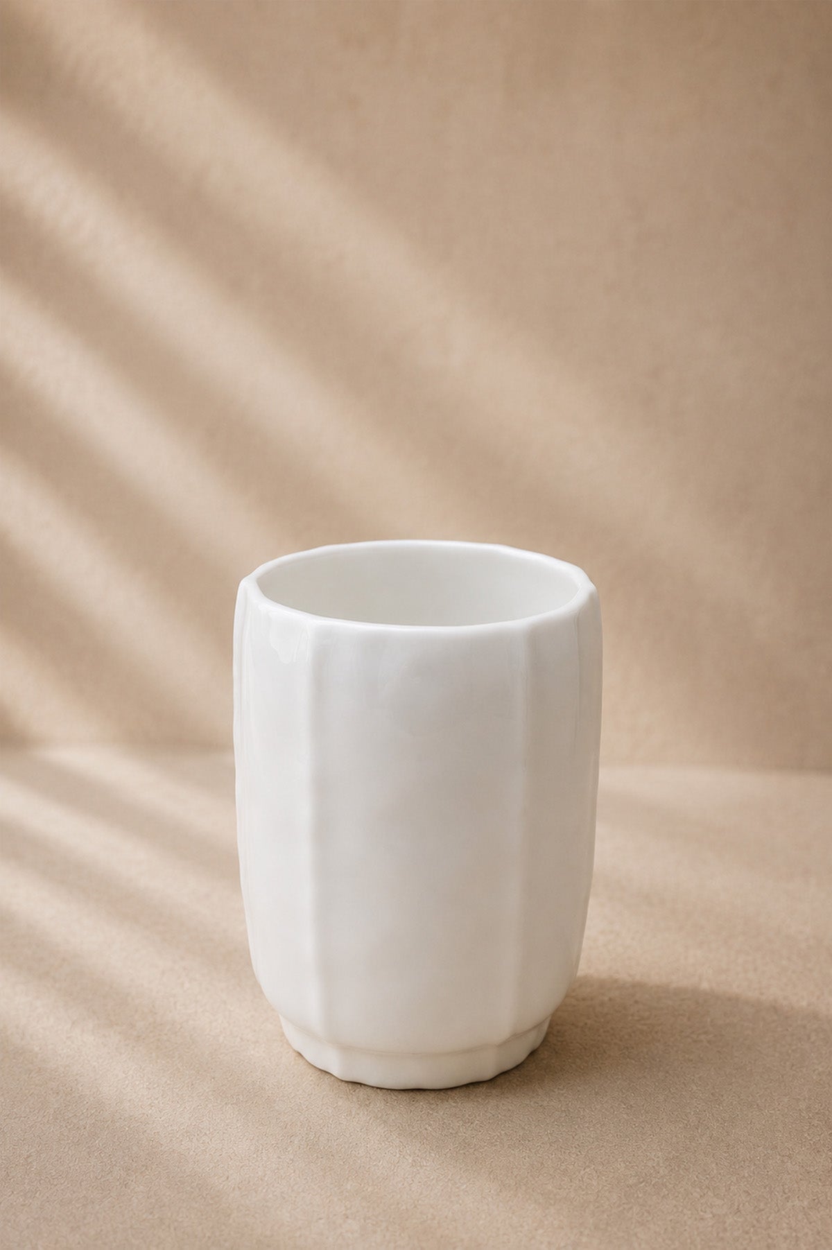 Ivory Stoneware Tumbler, Toothbrush Holder