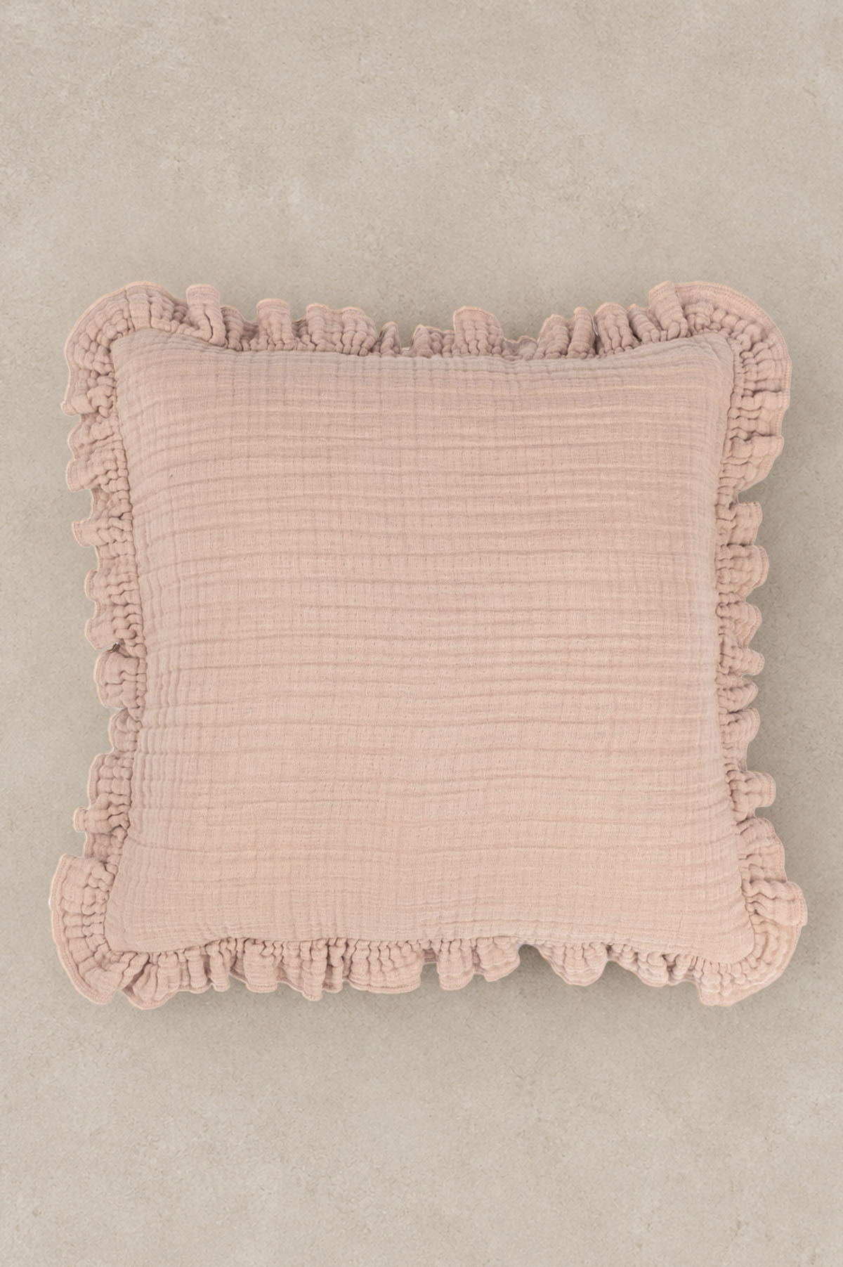 Linen Gauze Cushion Cover 45x45 Powder