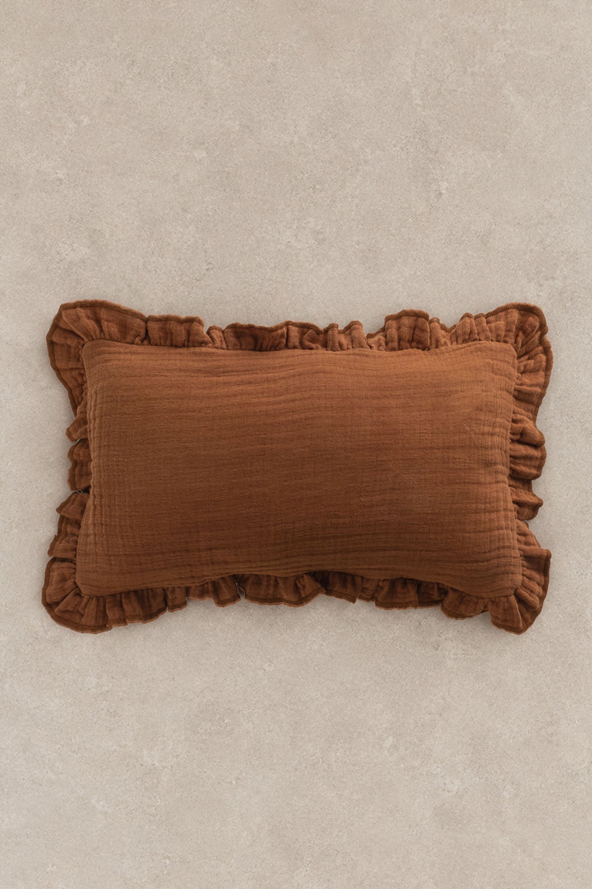 Linen Gauze Cushion Cover 30x50 cm Terra