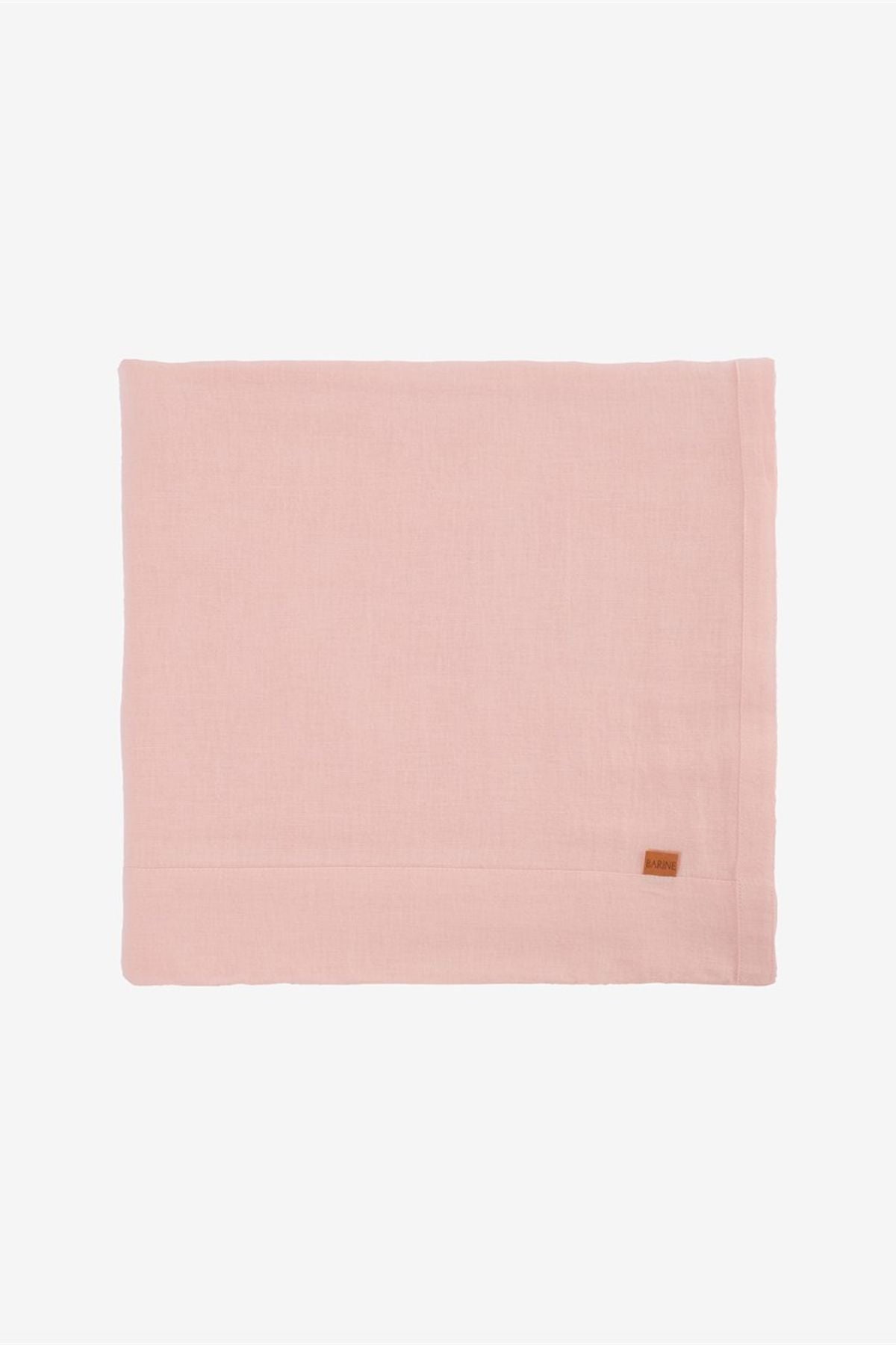 Linen Keten Masa Örtüsü Pembe